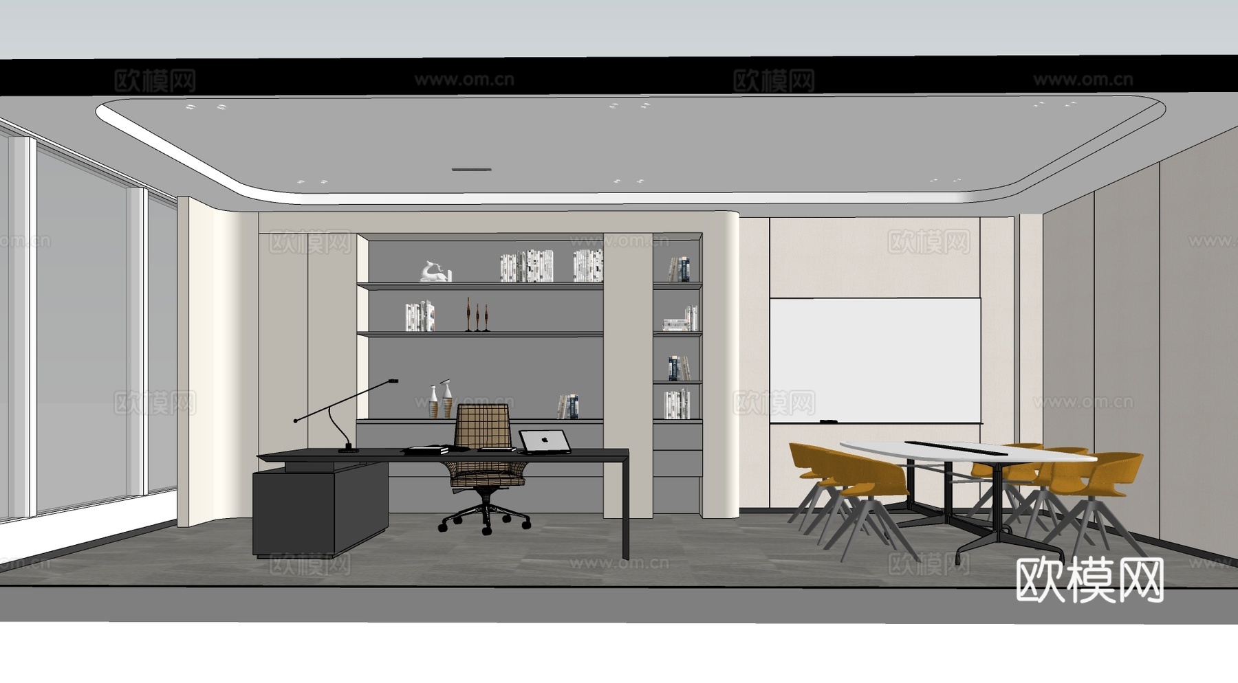 总经理及茶室su模型su模型su模型