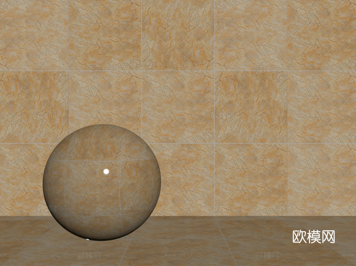 现代黄色瓷砖 厨房瓷砖 洗手间瓷砖 地砖 墙砖su模型