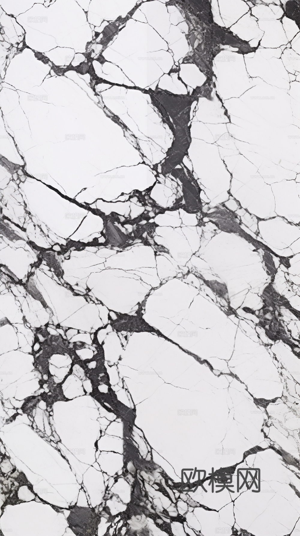 宝格丽白色连纹大理石