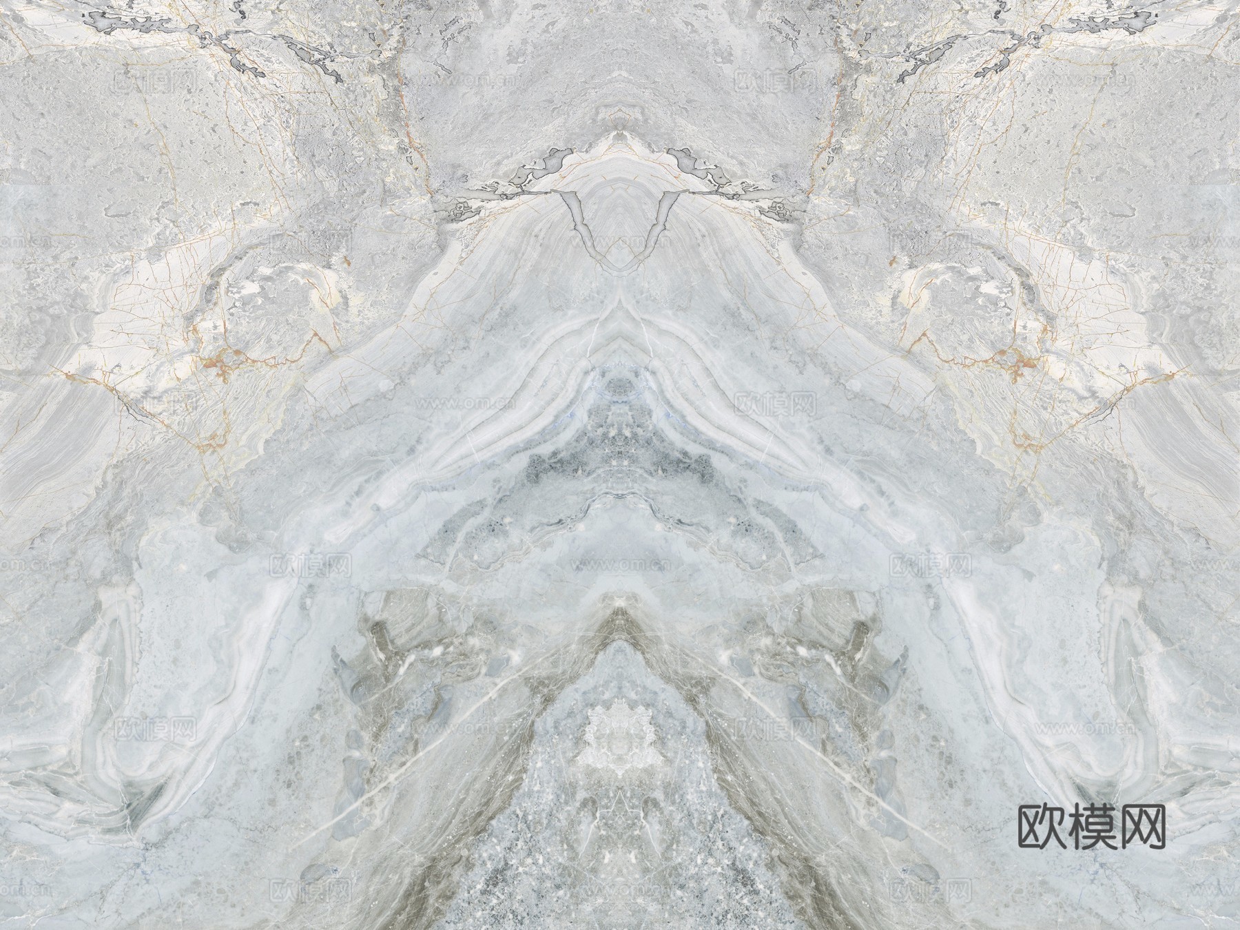 灰色大理石奢石对称纹理