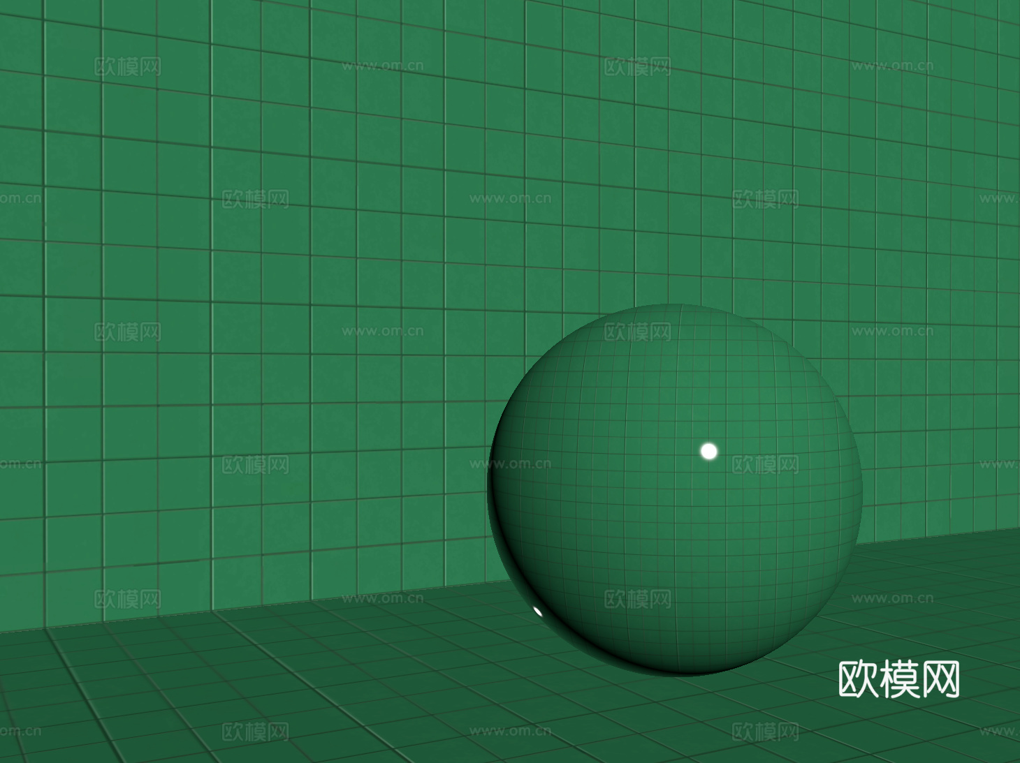 现代绿色瓷砖 厨房瓷砖 洗手间瓷砖 地砖 墙砖su模型