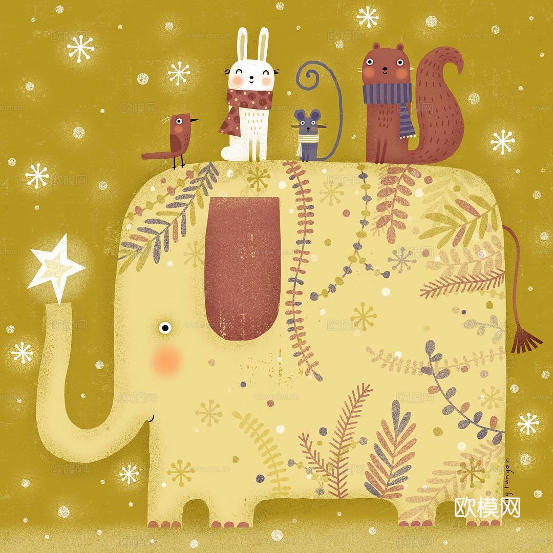 可爱动物手绘，创意童趣插画，猫咪动物插画，治愈系插画，可爱儿下载