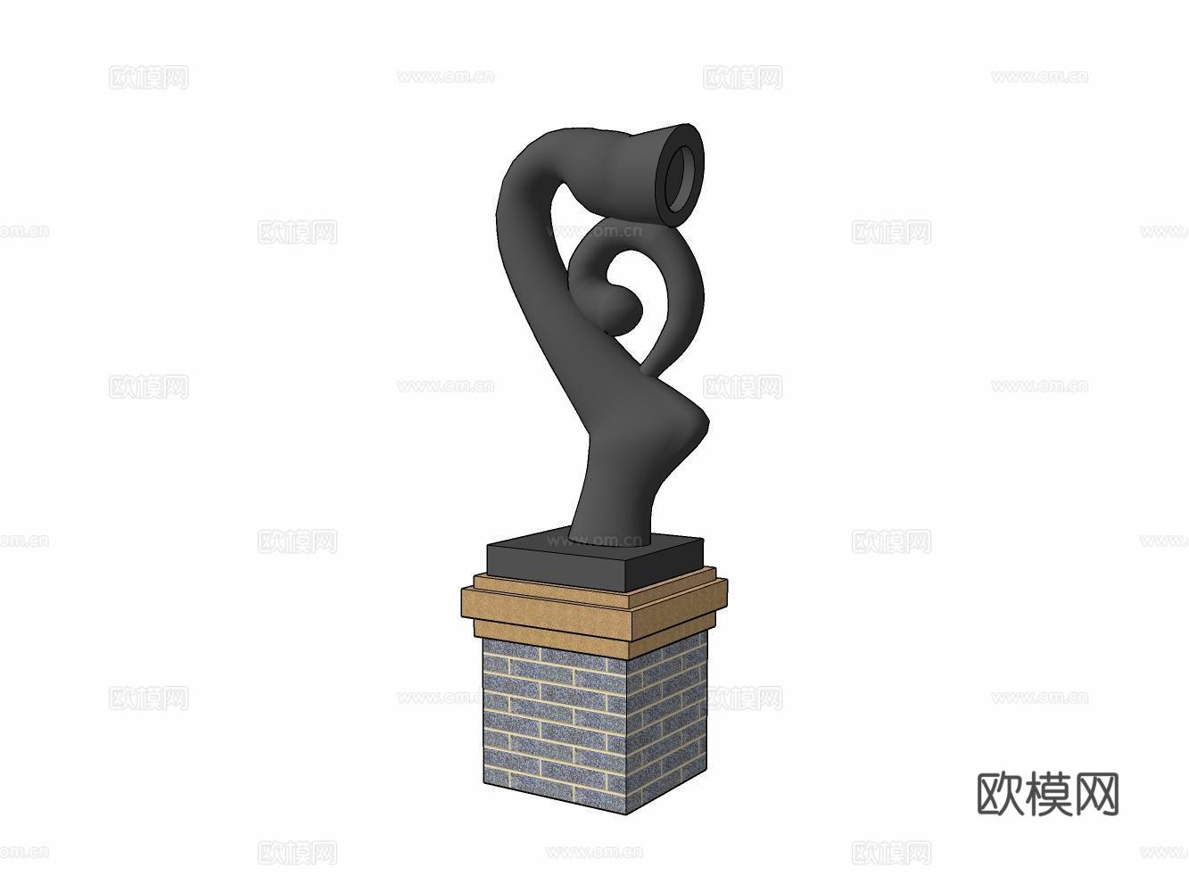 家居玩具摆件办公器材设备su模型