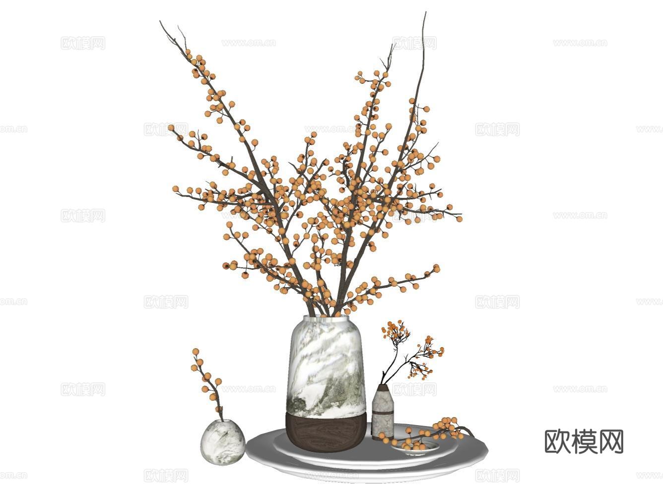 家居玩具摆件办公器材设备su模型