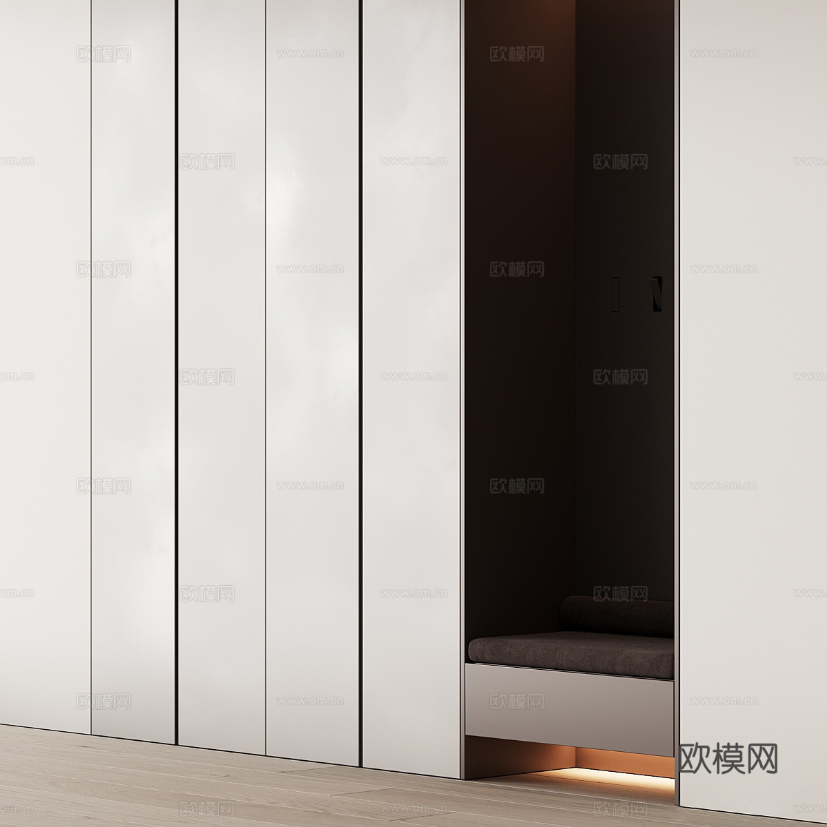 衣柜3d模型下载