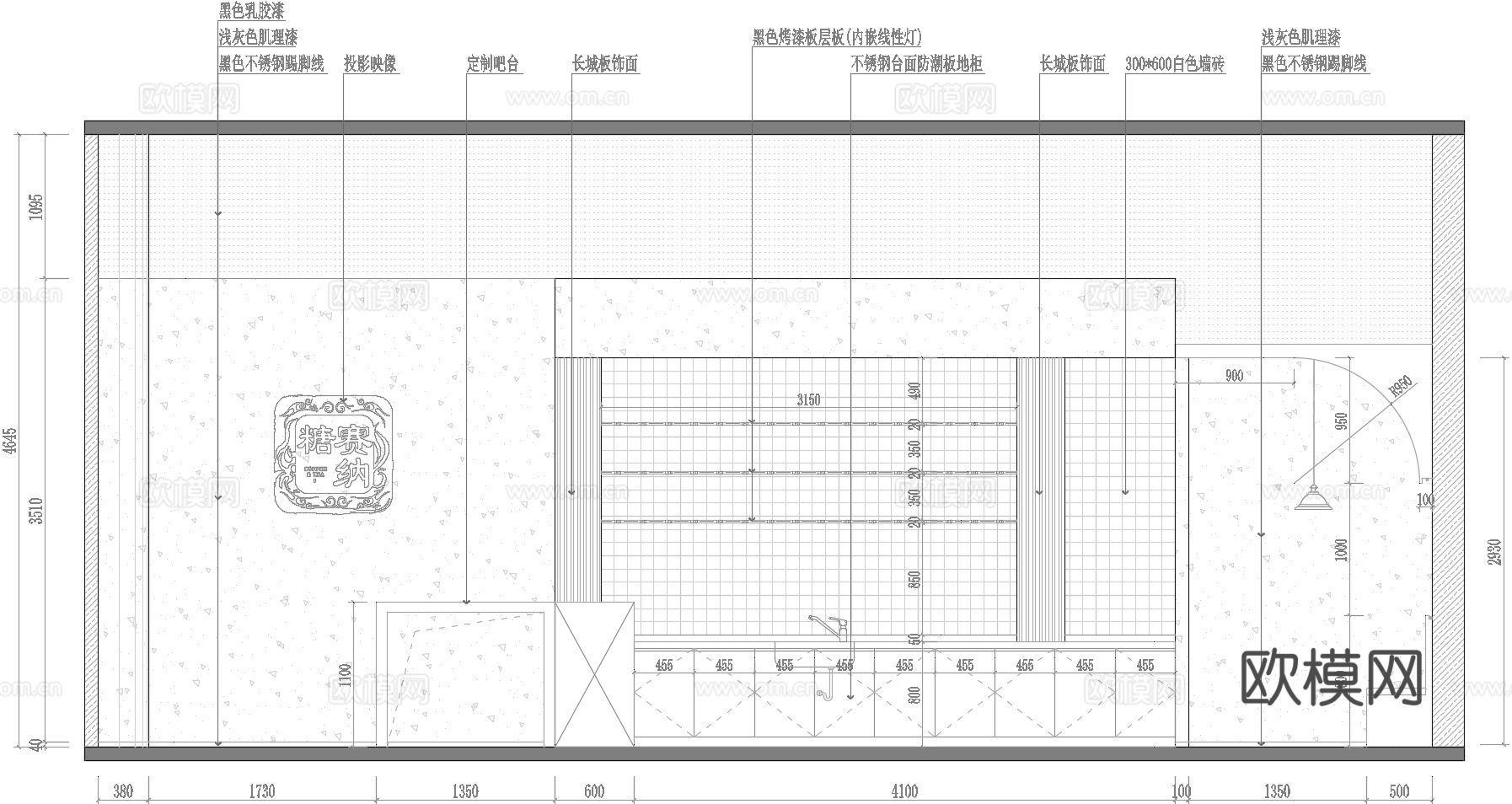 宠物店 猫咖店  最新全套施工图 效果图合集cad施工图