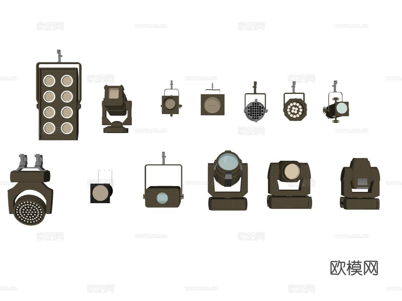 家居玩具摆件办公器材设备su模型