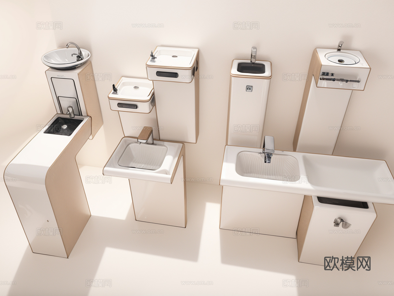 洗手台su模型