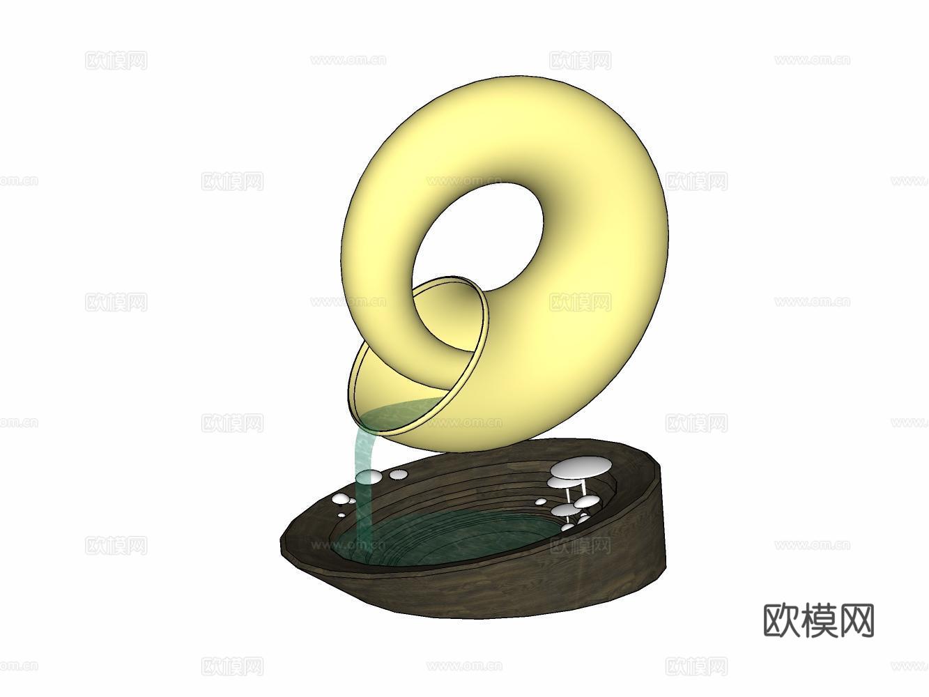 家居玩具摆件办公器材设备su模型下载（渲染图2）