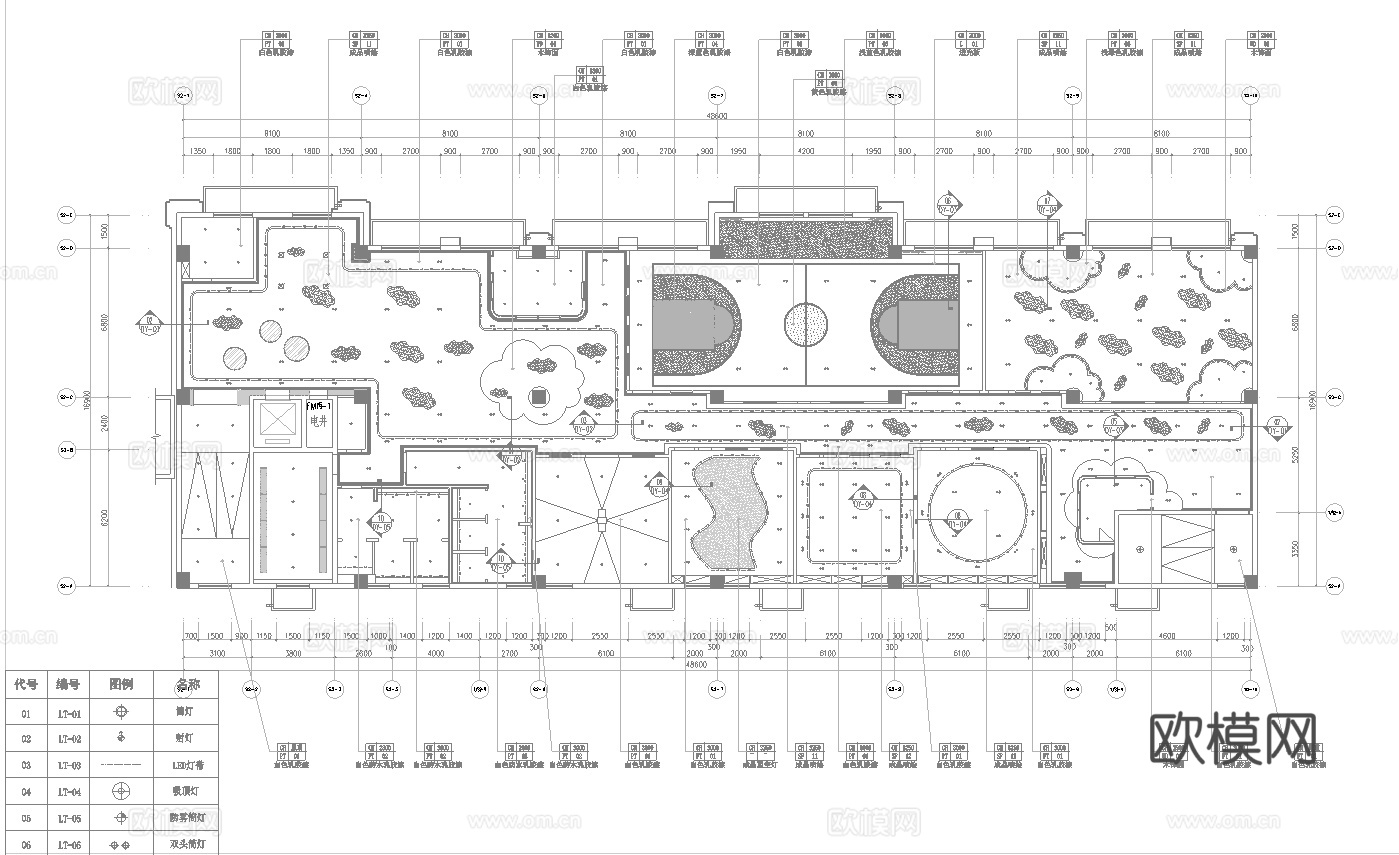 早教托育中心  最新全套施工图 效果图合集cad施工图
