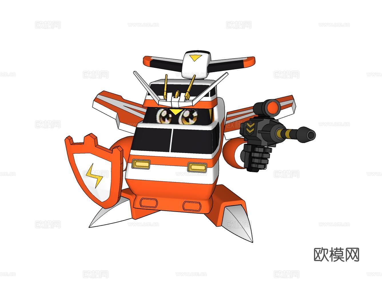 家居玩具摆件办公器材设备su模型下载（渲染图2）