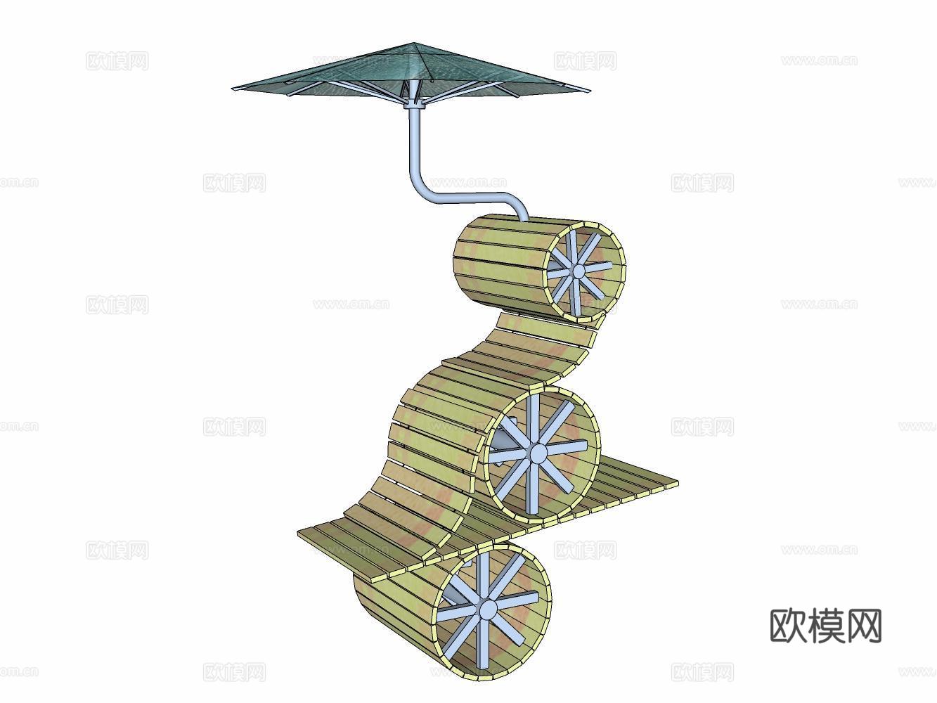 家居玩具摆件办公器材设备su模型下载（渲染图2）