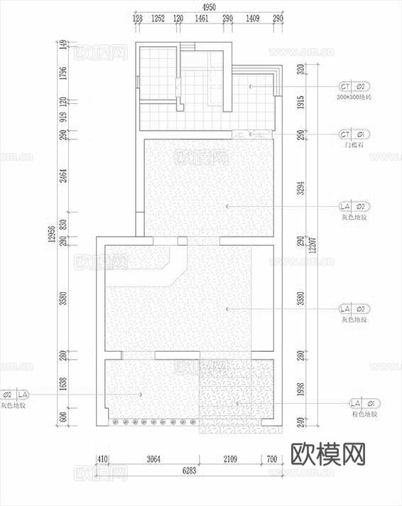 宠物店  最新全套施工图 效果图合集cad施工图