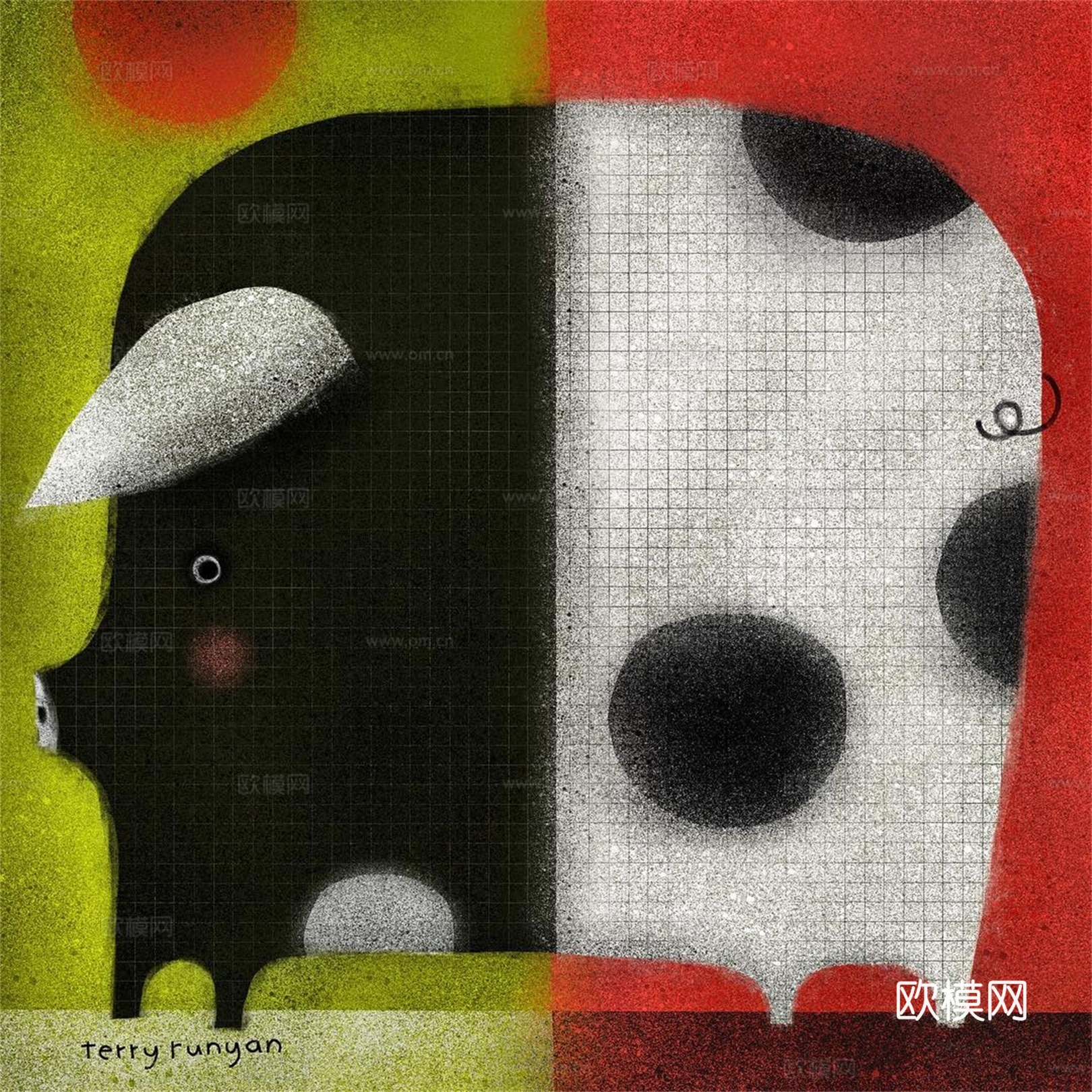 可爱动物手绘，创意童趣插画，猫咪动物插画，治愈系插画，可爱儿下载