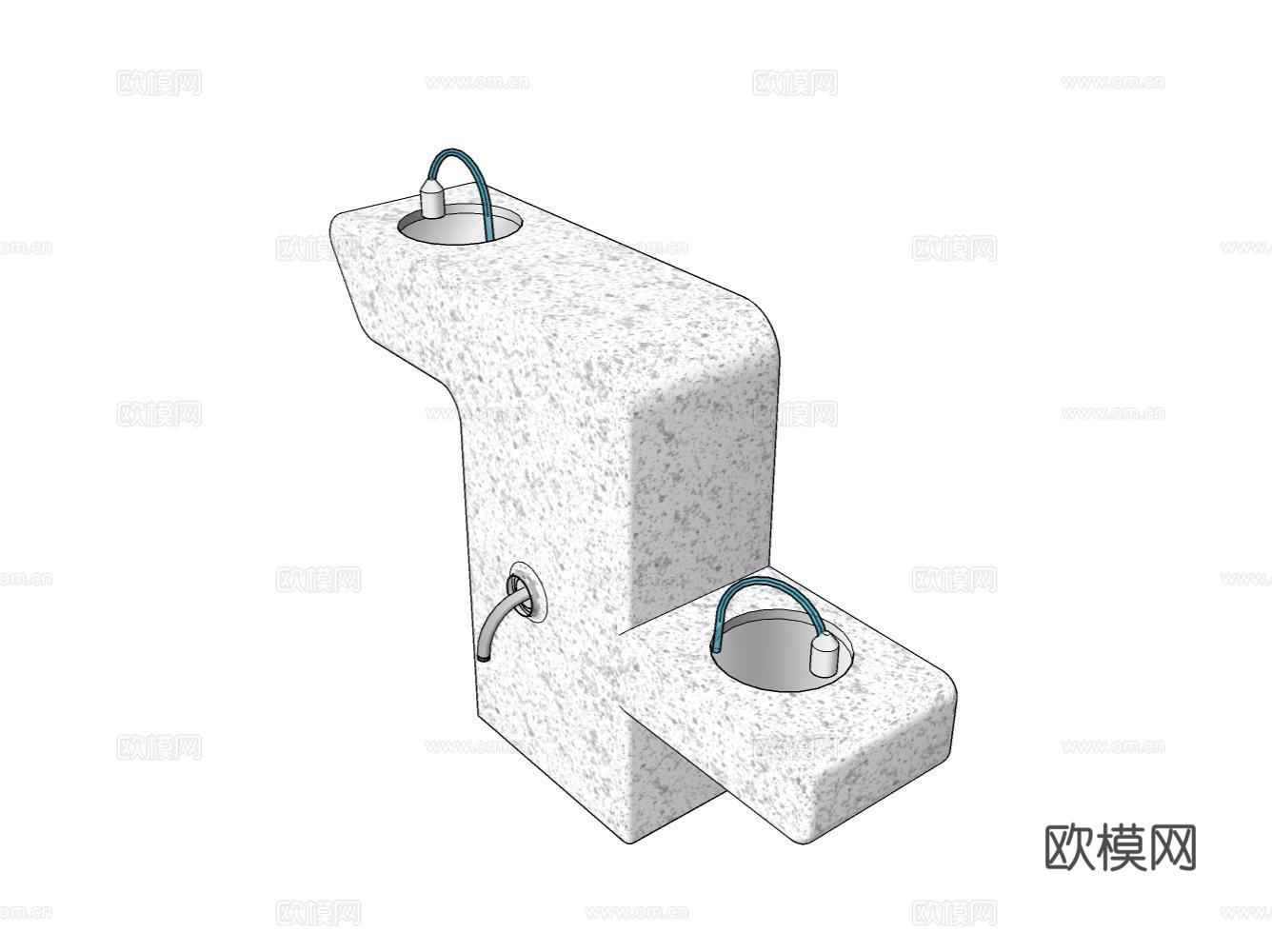 洗手台su模型