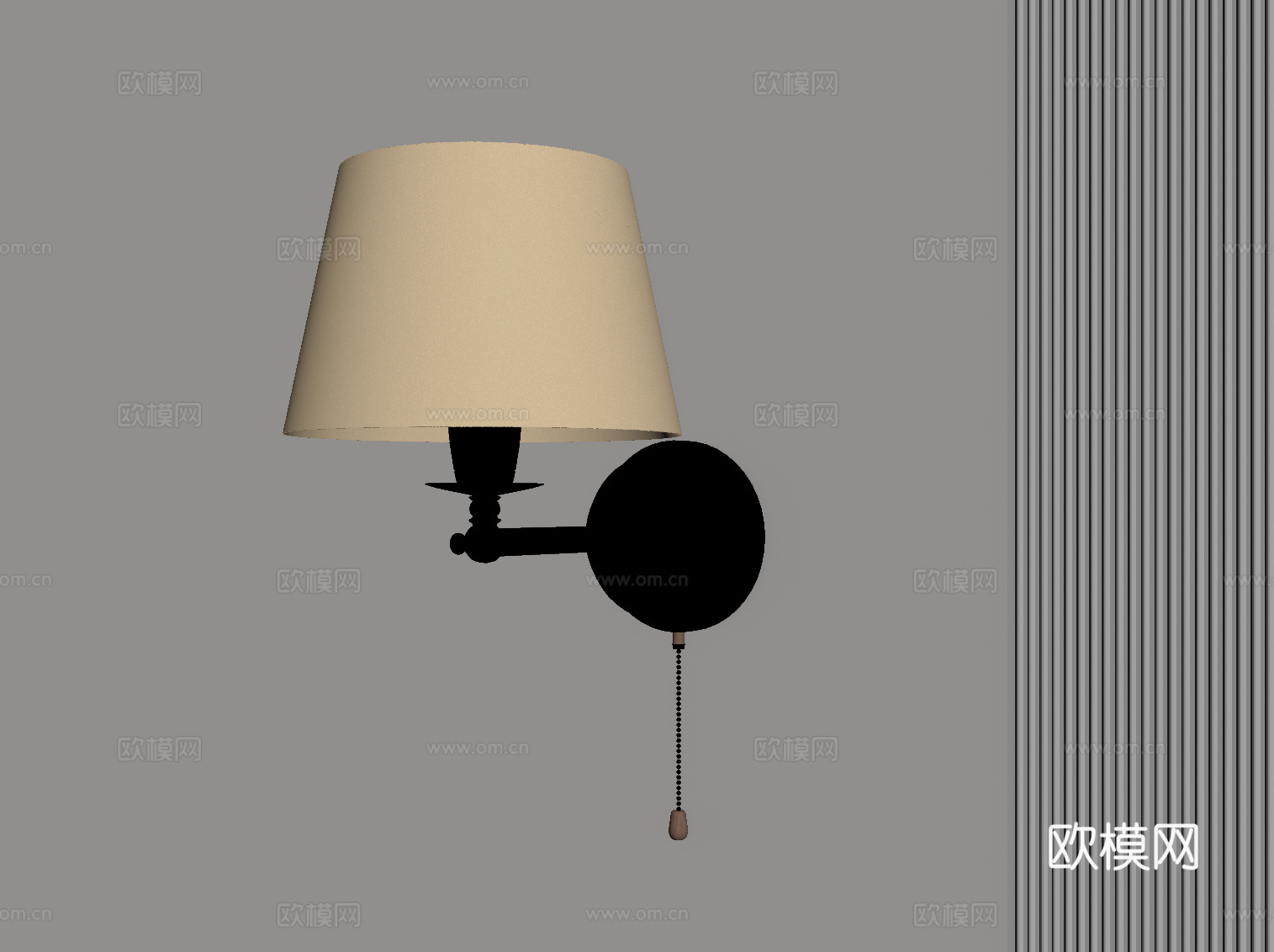 法式壁灯 金属壁灯su模型