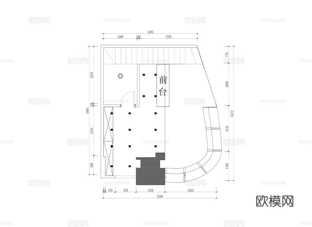 宠物店  最新全套施工图 效果图合集cad施工图