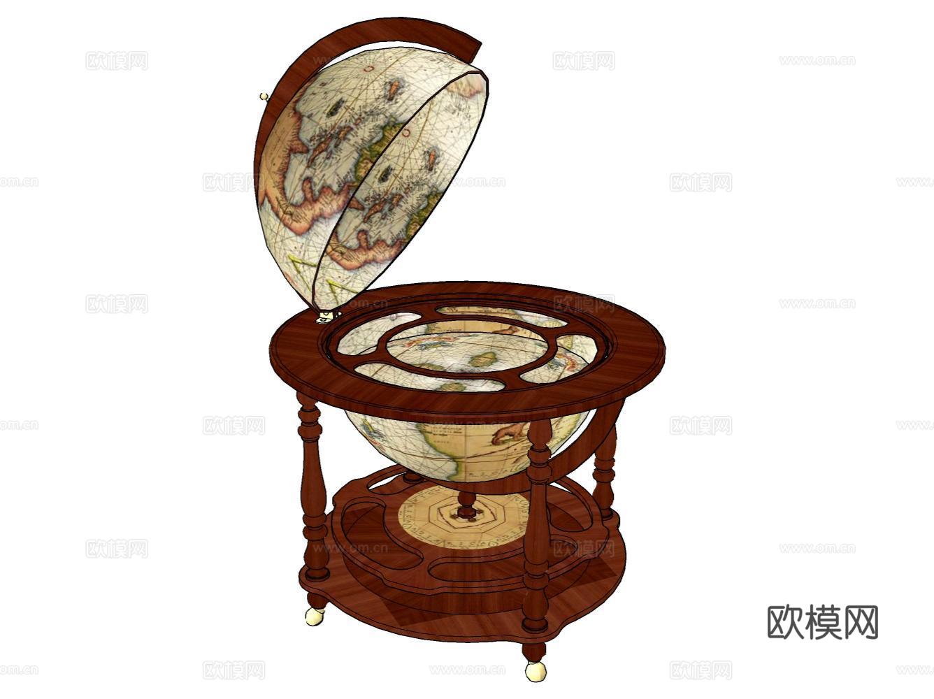 家居玩具摆件办公器材设备su模型