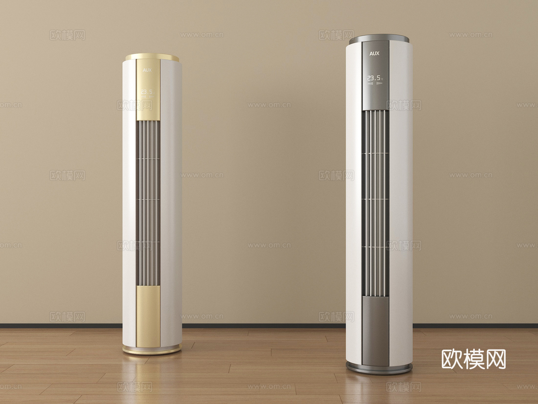 现代空调 立式空调su模型