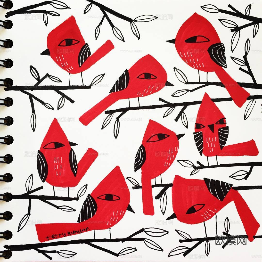 可爱动物手绘，创意童趣插画，猫咪动物插画，治愈系插画，可爱儿下载