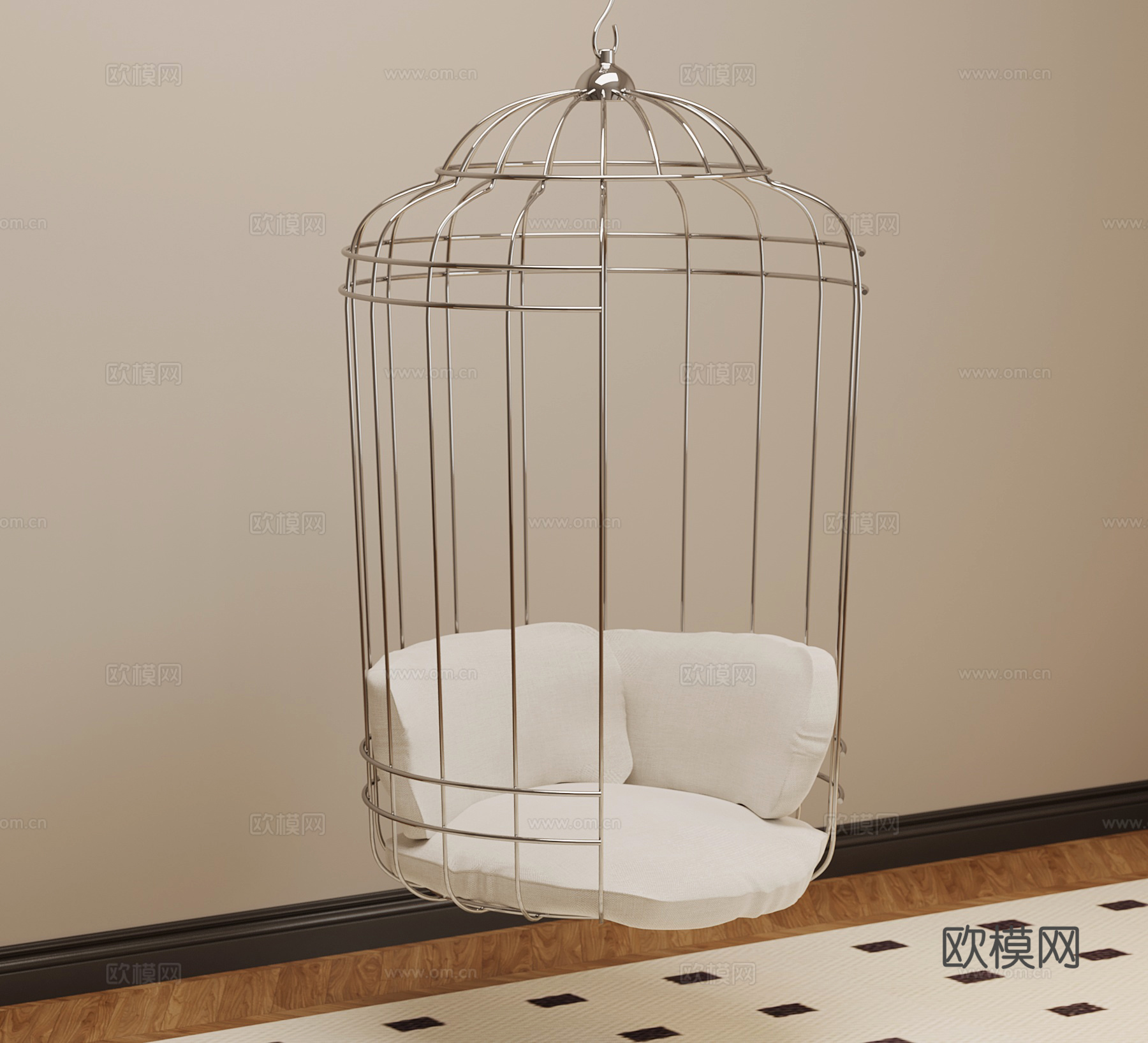 现代吊椅su模型