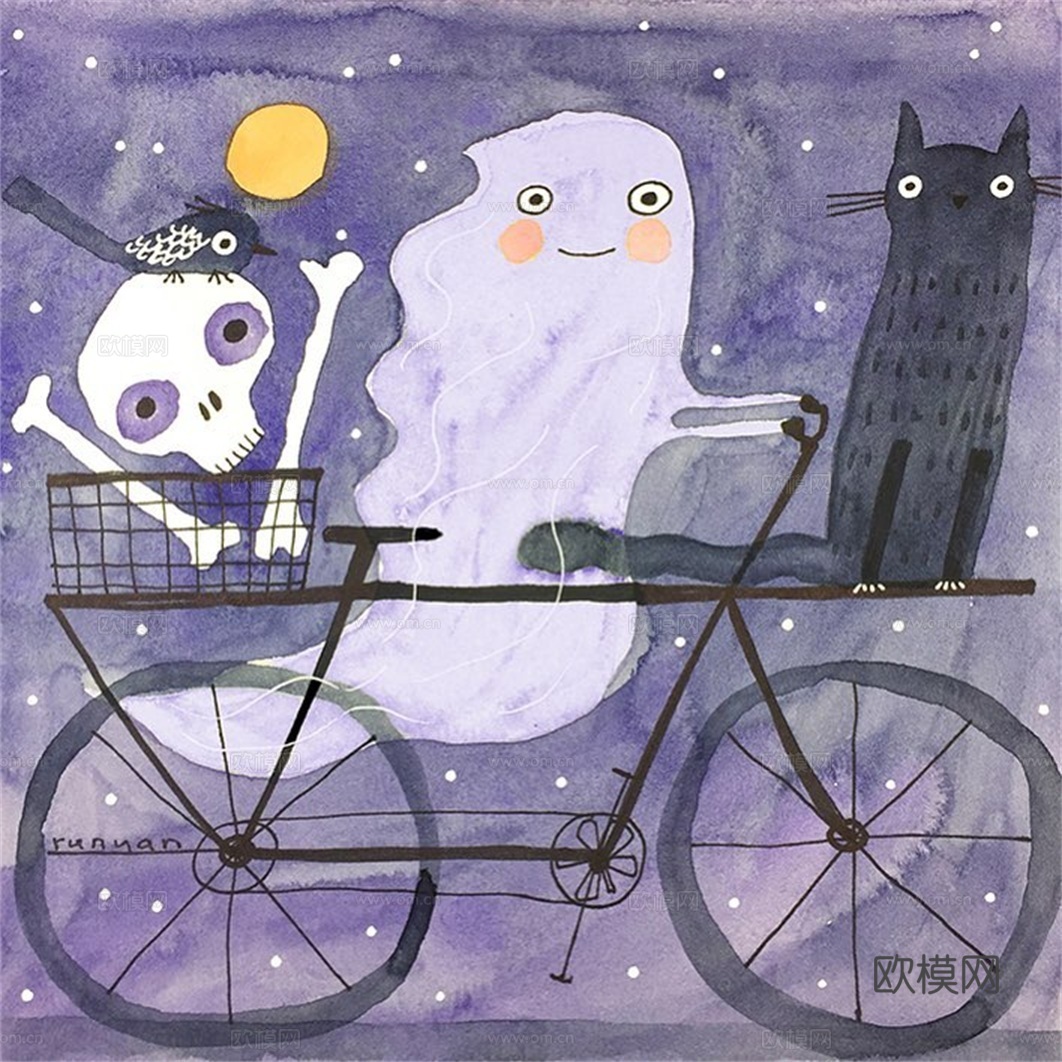 可爱动物手绘，创意童趣插画，猫咪动物插画，治愈系插画，可爱儿下载