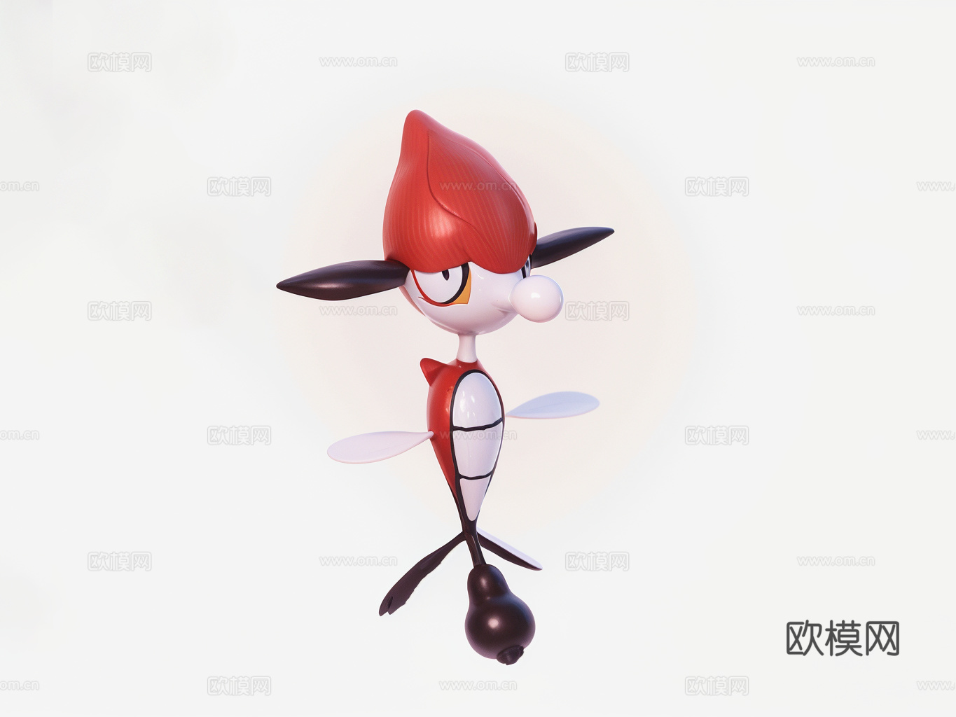 家居玩具摆件办公器材设备su模型下载（渲染图1）