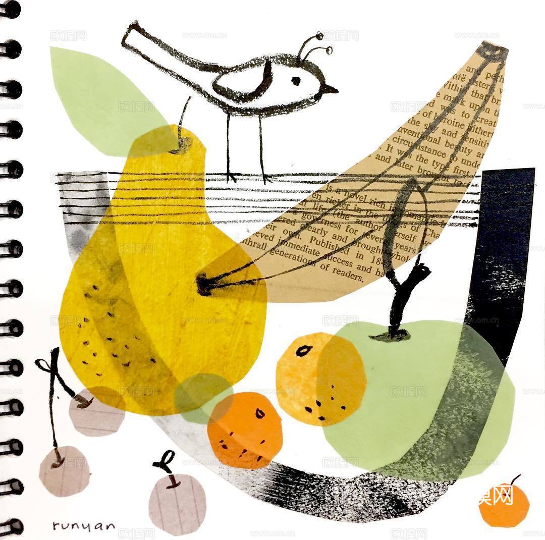 可爱动物手绘，创意童趣插画，猫咪动物插画，治愈系插画，可爱儿下载