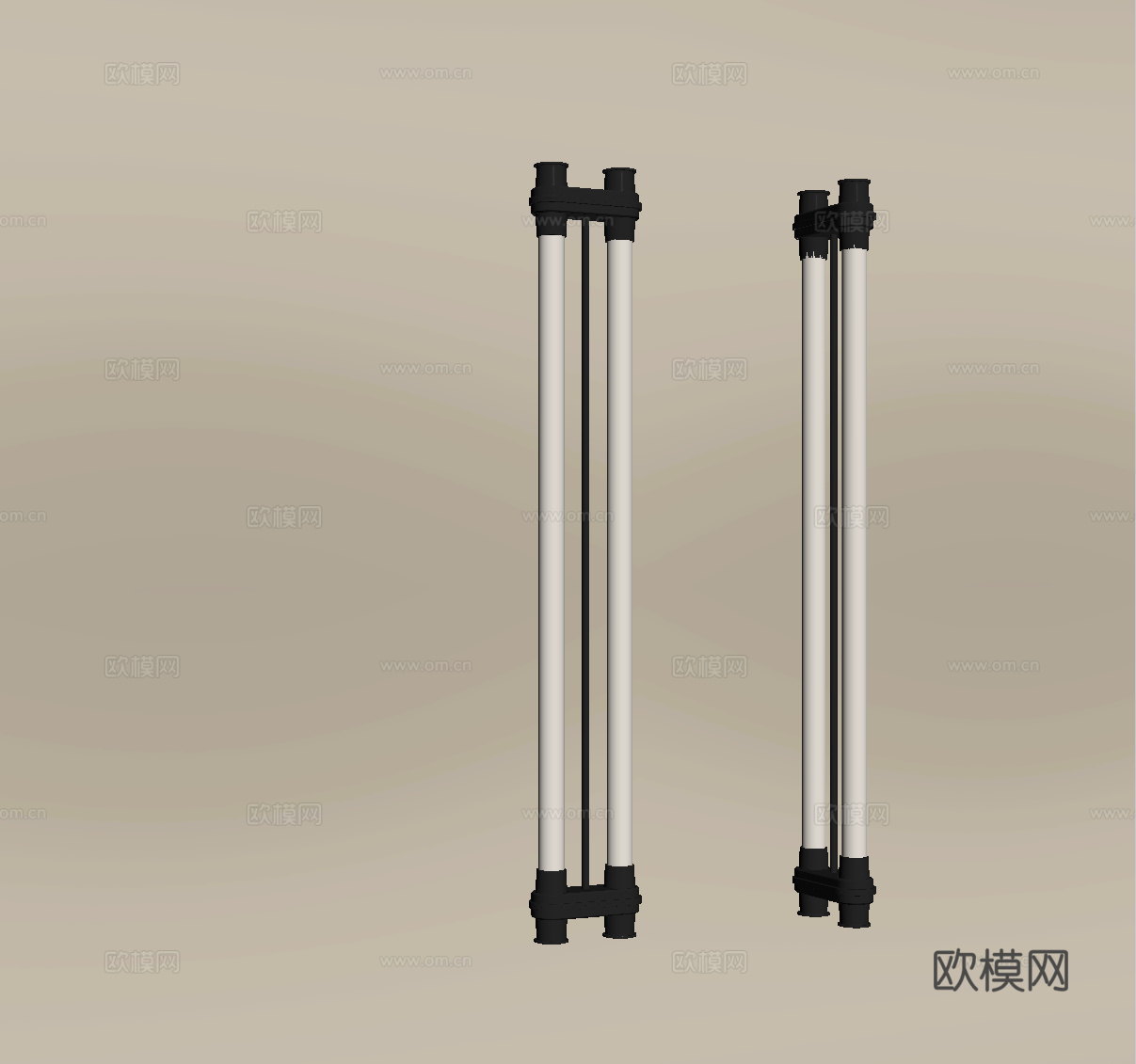 现代金属壁灯 长条壁灯su模型