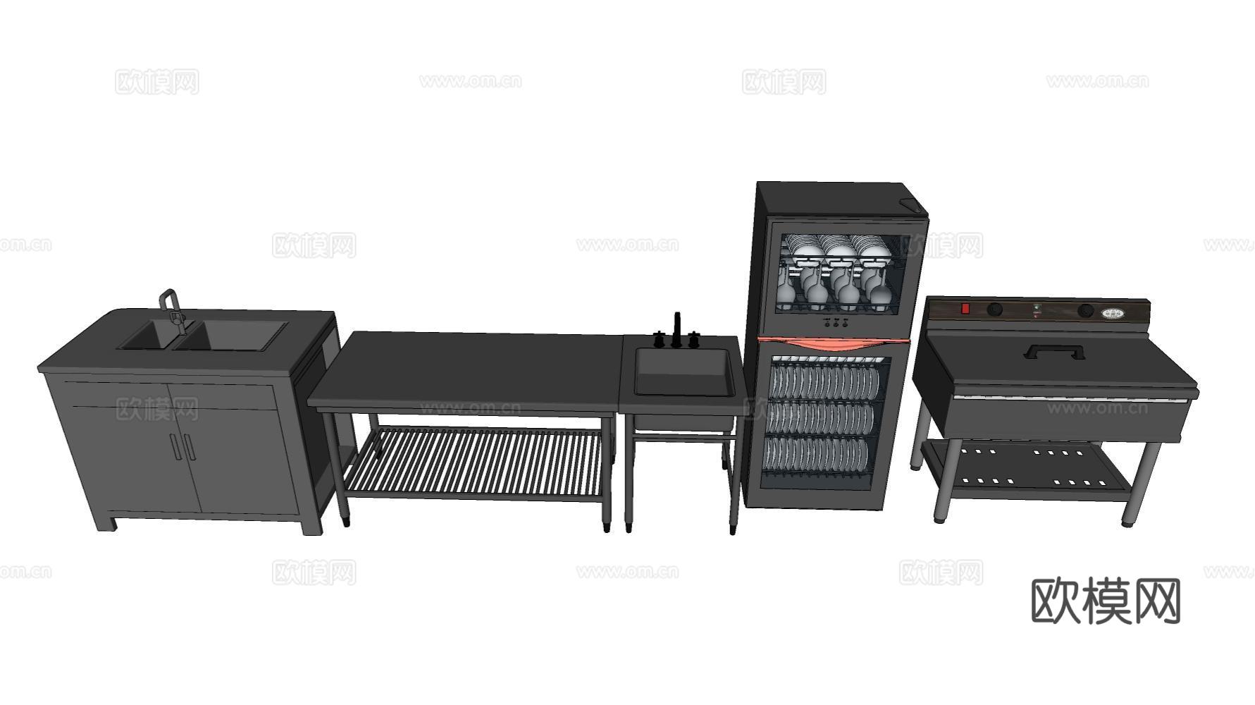 厨具su模型