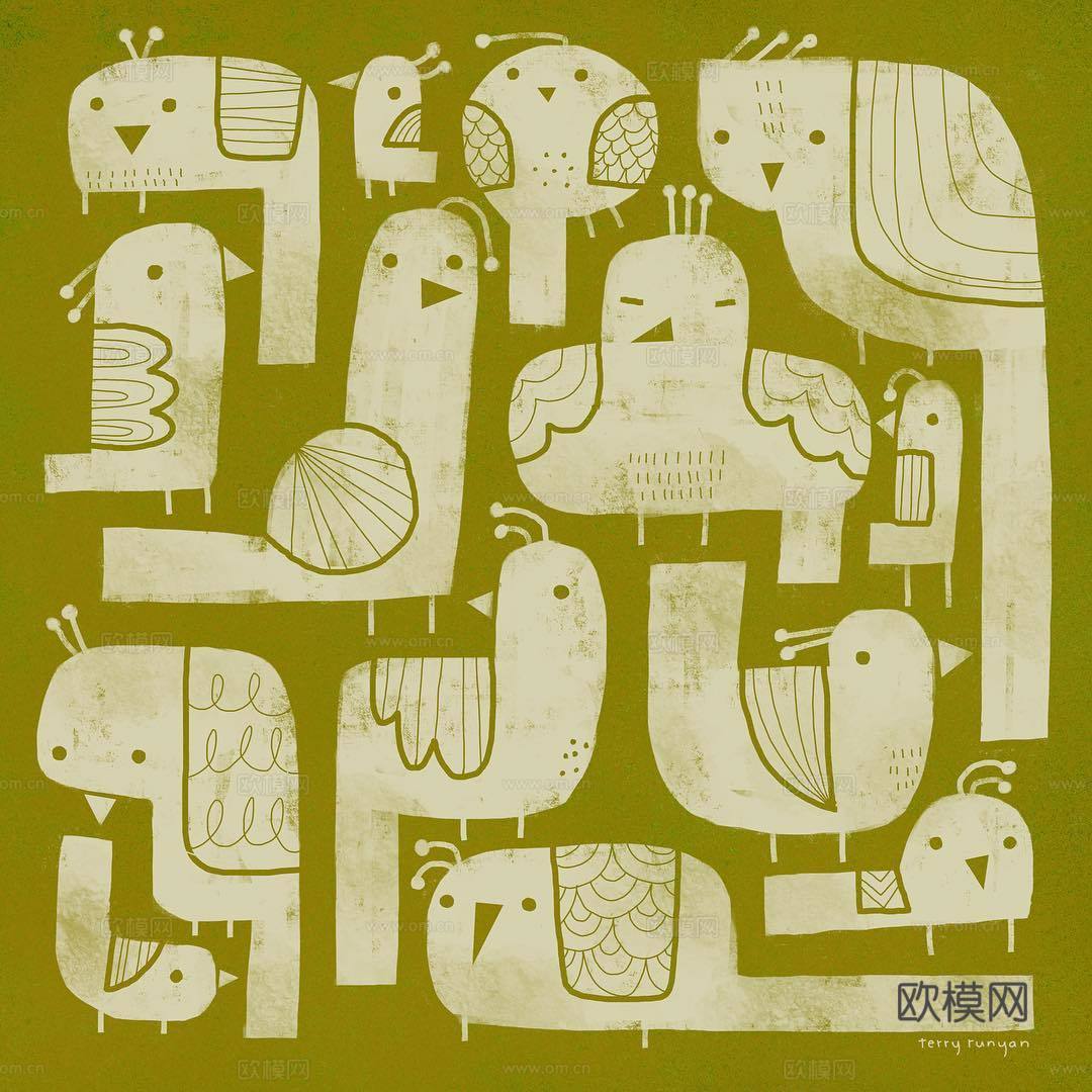 可爱动物手绘，创意童趣插画，猫咪动物插画，治愈系插画，可爱儿下载