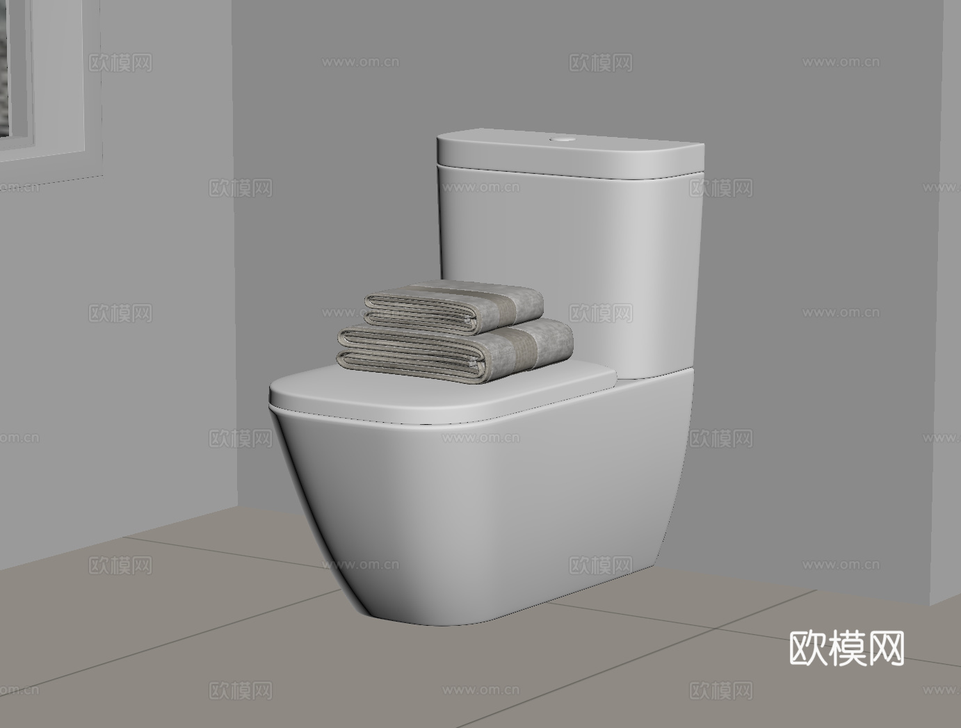 现代马桶su模型