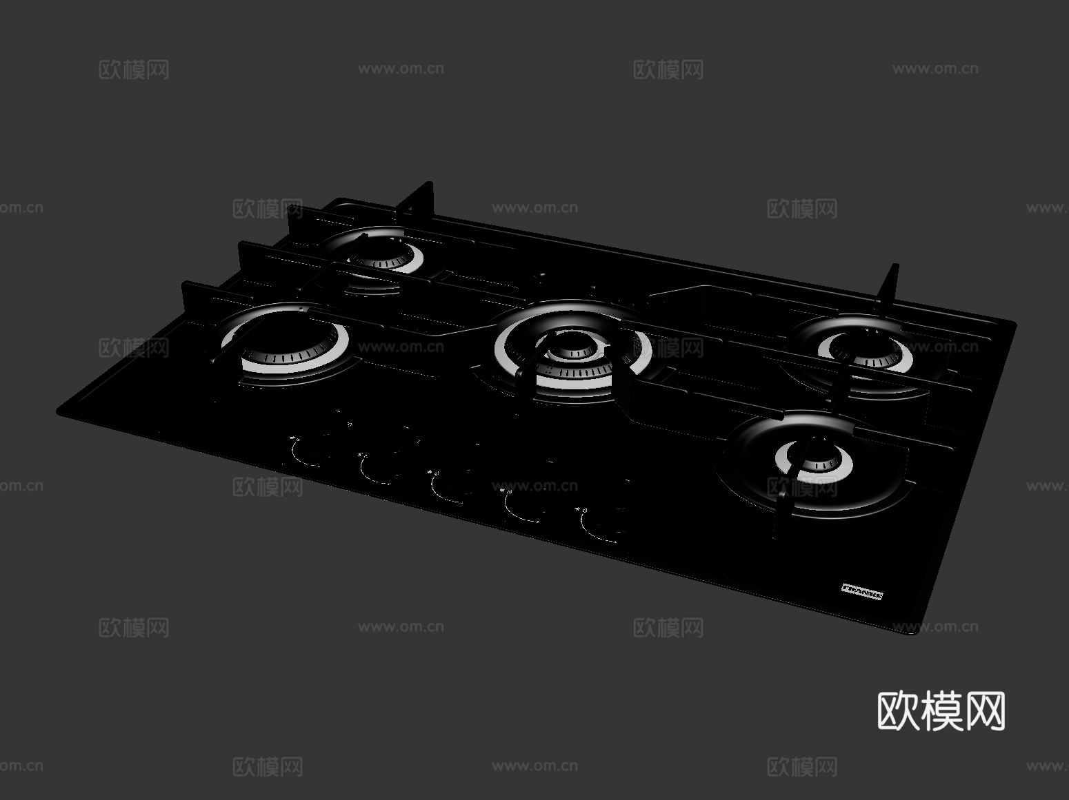 现代燃气灶 灶具 灶台su模型