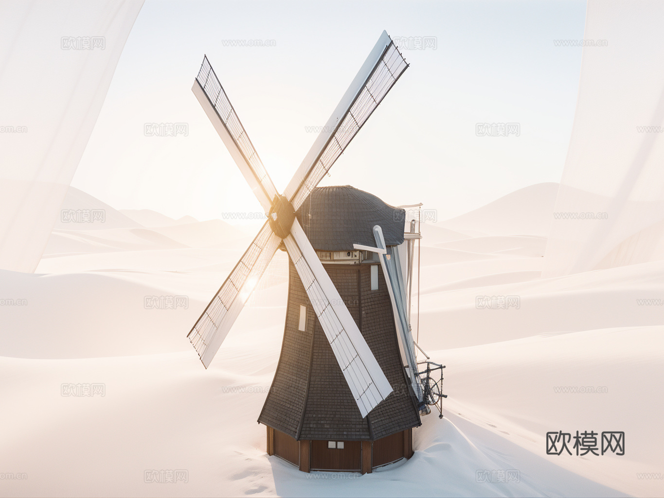 风车su模型