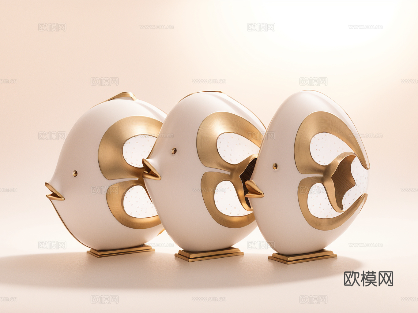 家居玩具摆件办公器材设备su模型下载（渲染图1）