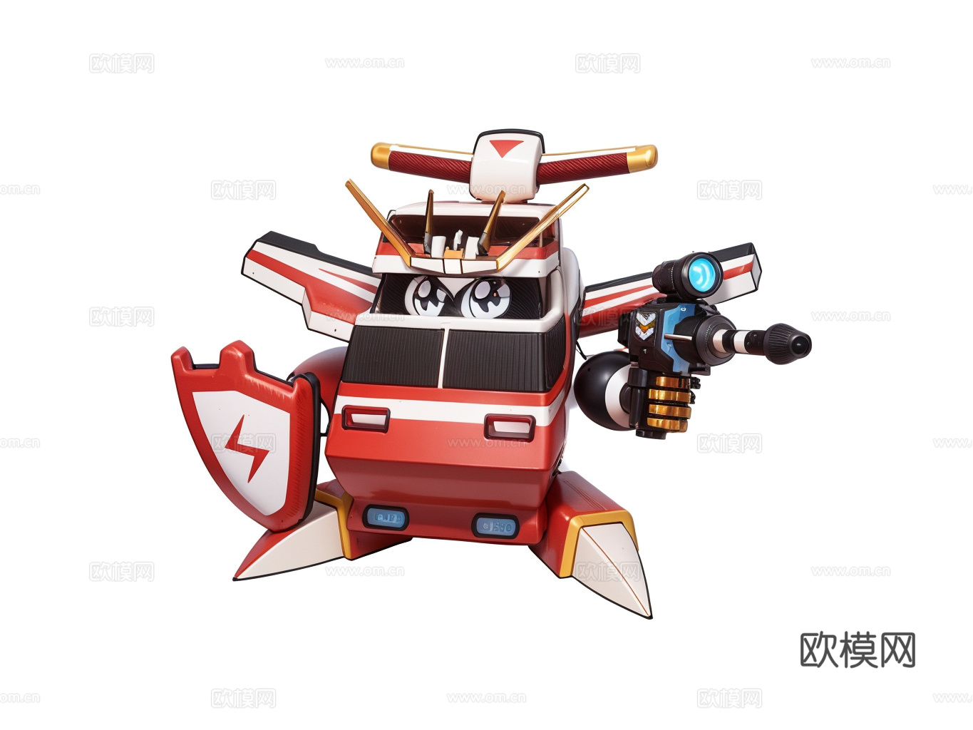 家居玩具摆件办公器材设备su模型下载（渲染图1）