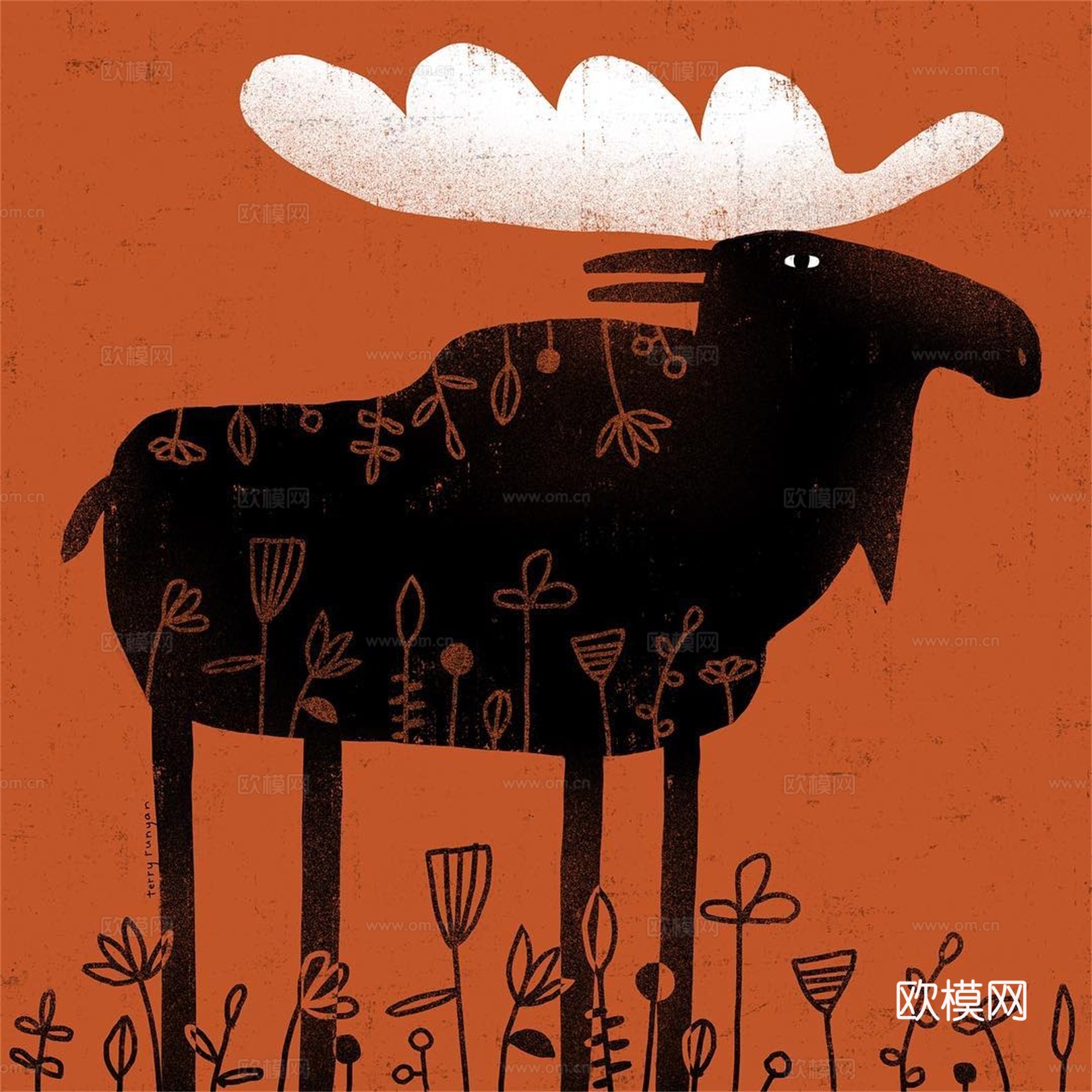 可爱动物手绘，创意童趣插画，猫咪动物插画，治愈系插画，可爱儿