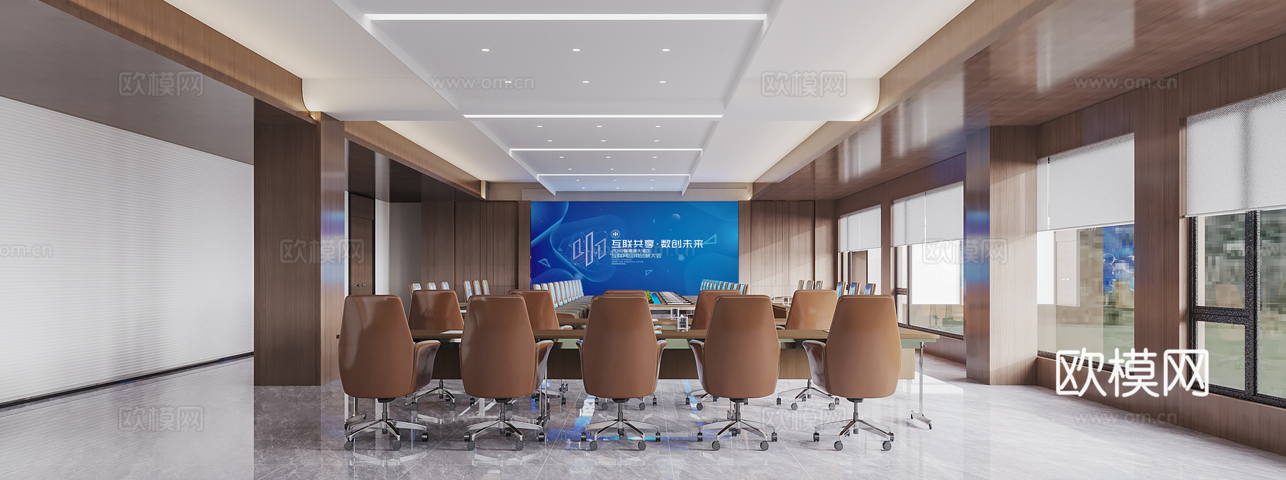 科技办公室 最新全套施工图 效果图合集cad施工图