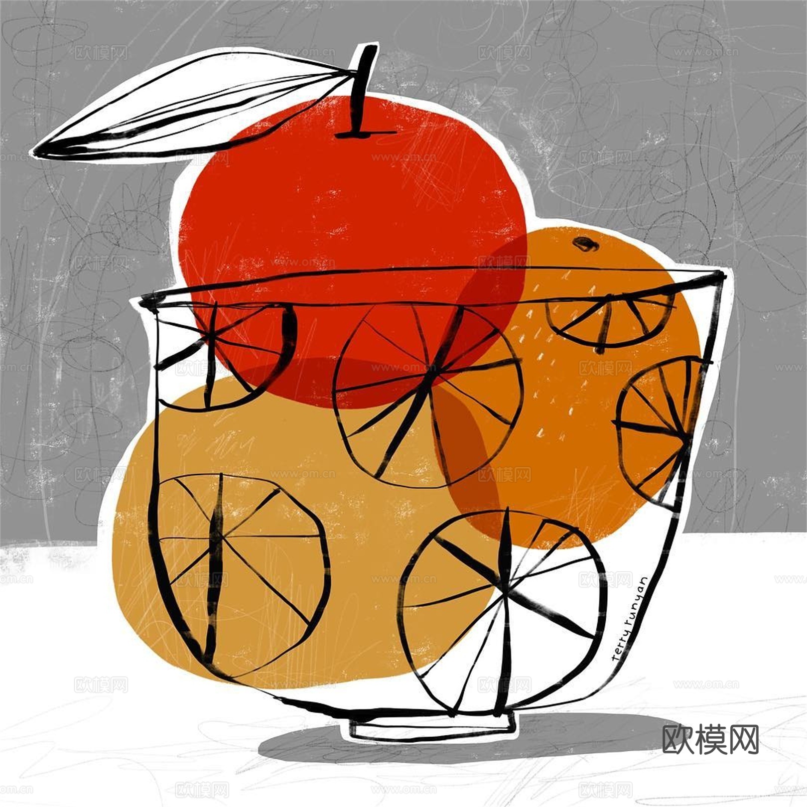 可爱动物手绘，创意童趣插画，猫咪动物插画，治愈系插画，可爱儿