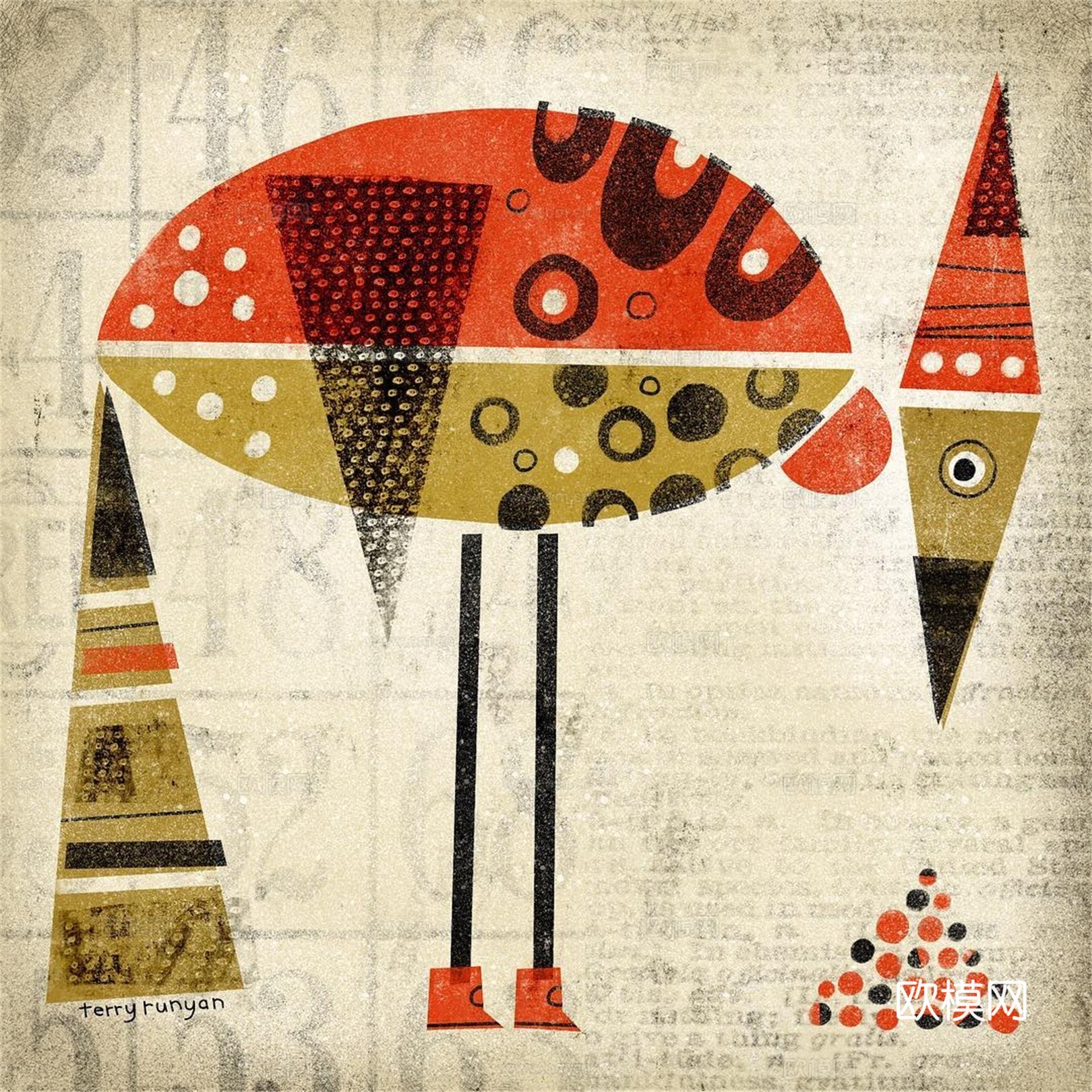 可爱动物手绘创意童趣插画猫咪动物插画治愈系插画可爱儿童插画下载