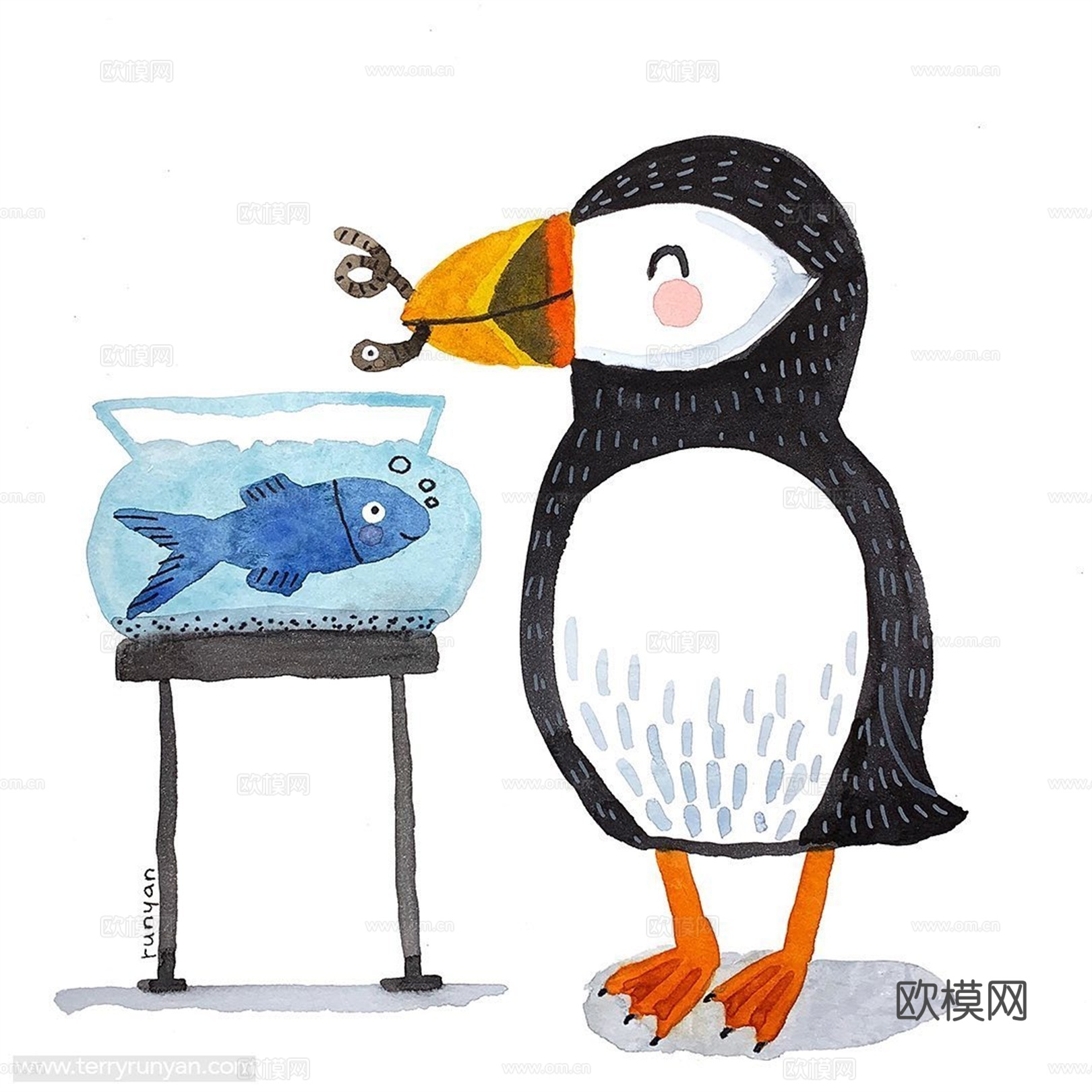 可爱动物手绘，创意童趣插画，猫咪动物插画，治愈系插画，可爱儿下载