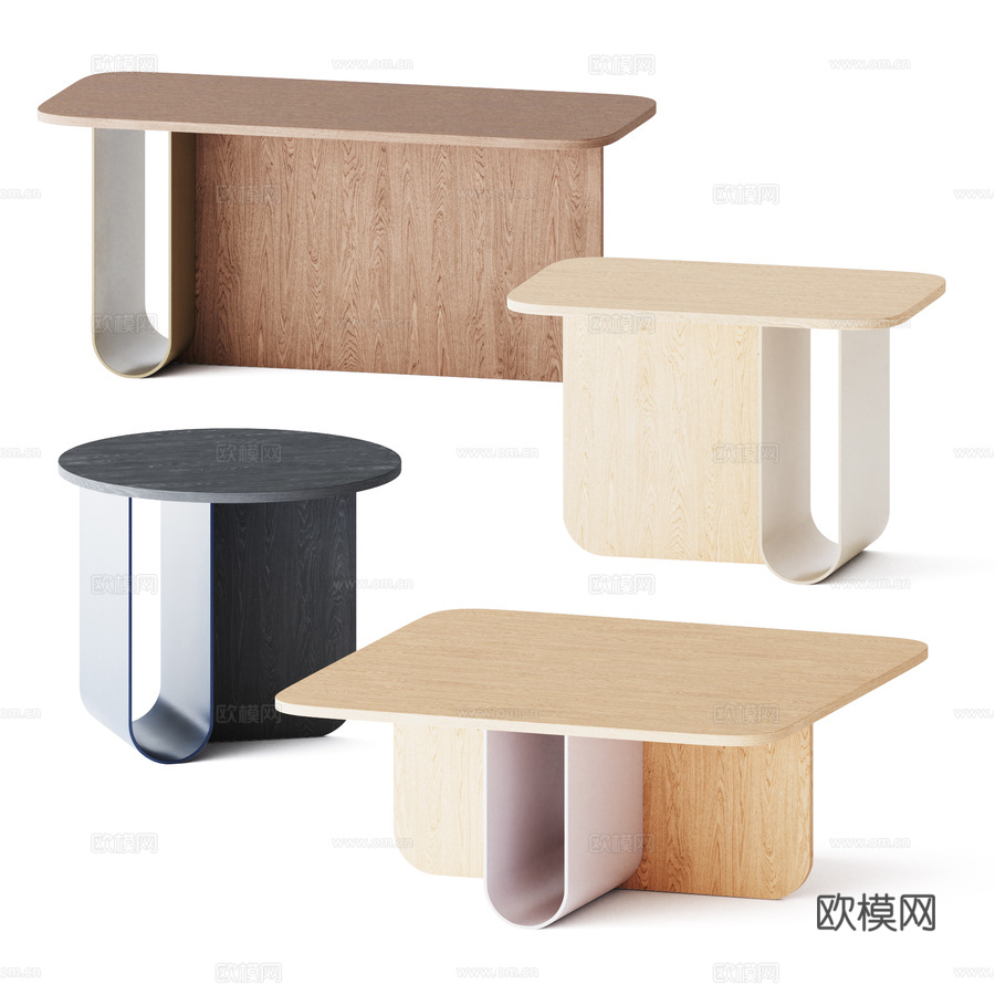 La Cividina U木质茶几3d模型下载