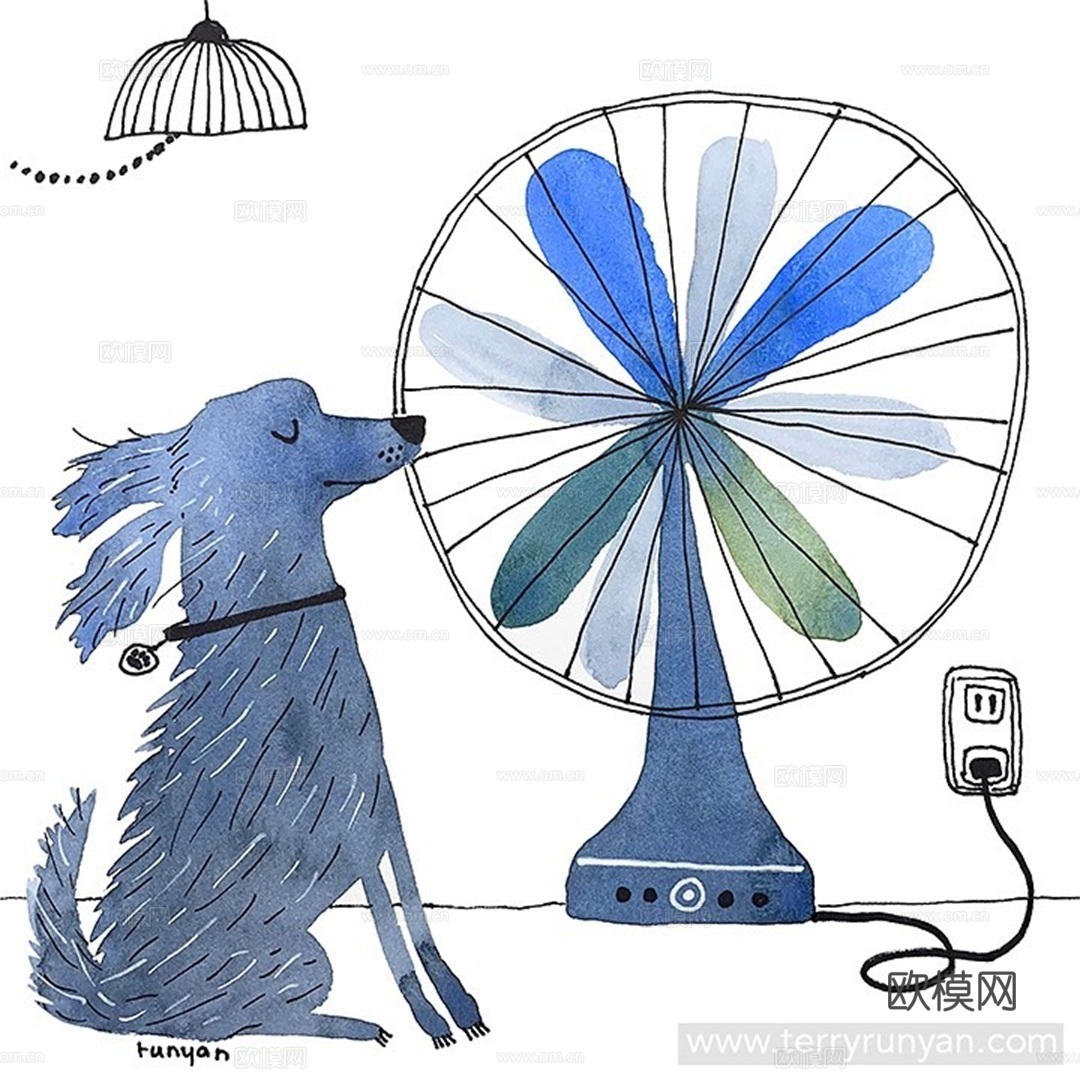 可爱动物手绘，创意童趣插画，猫咪动物插画，治愈系插画，可爱儿下载