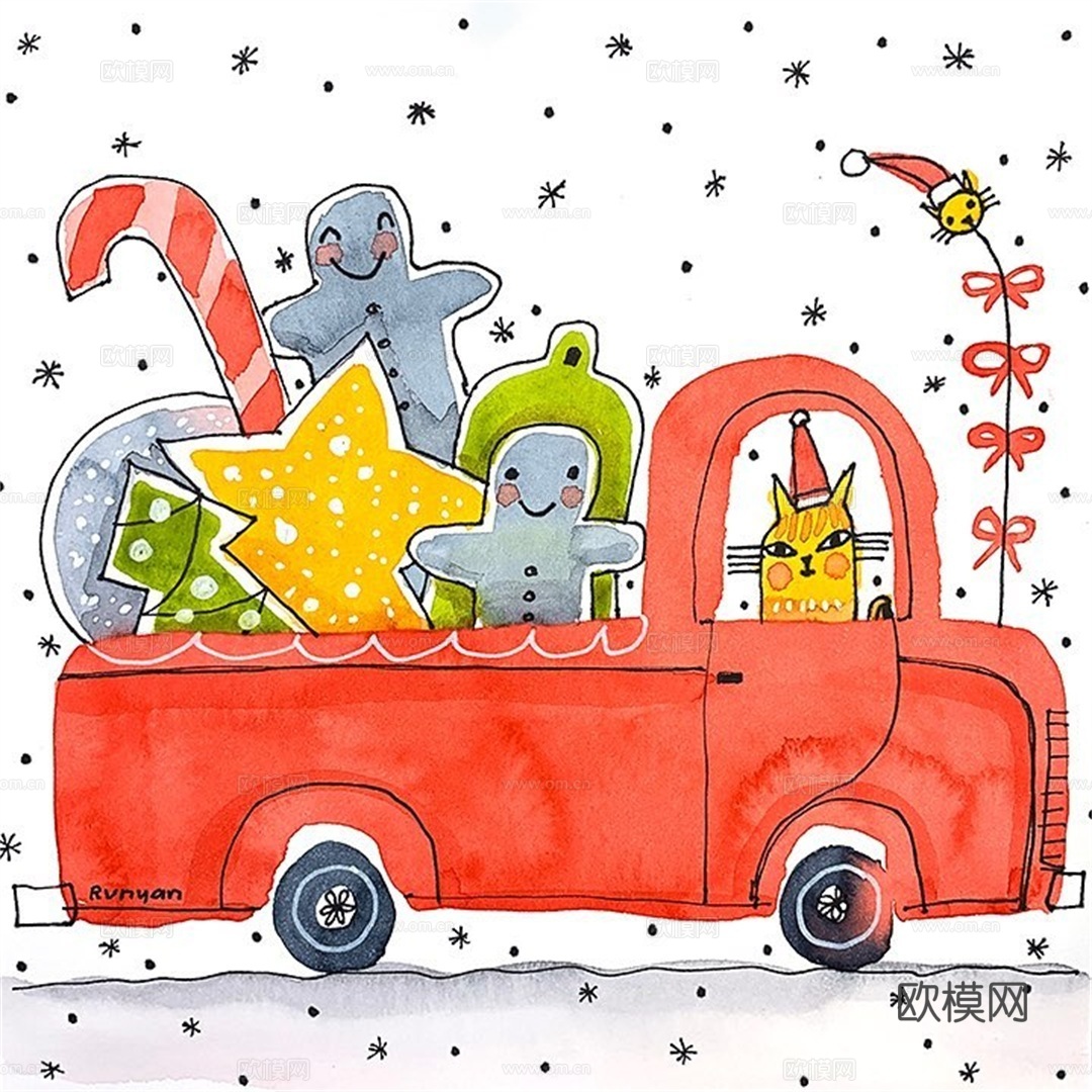 可爱动物手绘，创意童趣插画，猫咪动物插画，治愈系插画，可爱儿下载