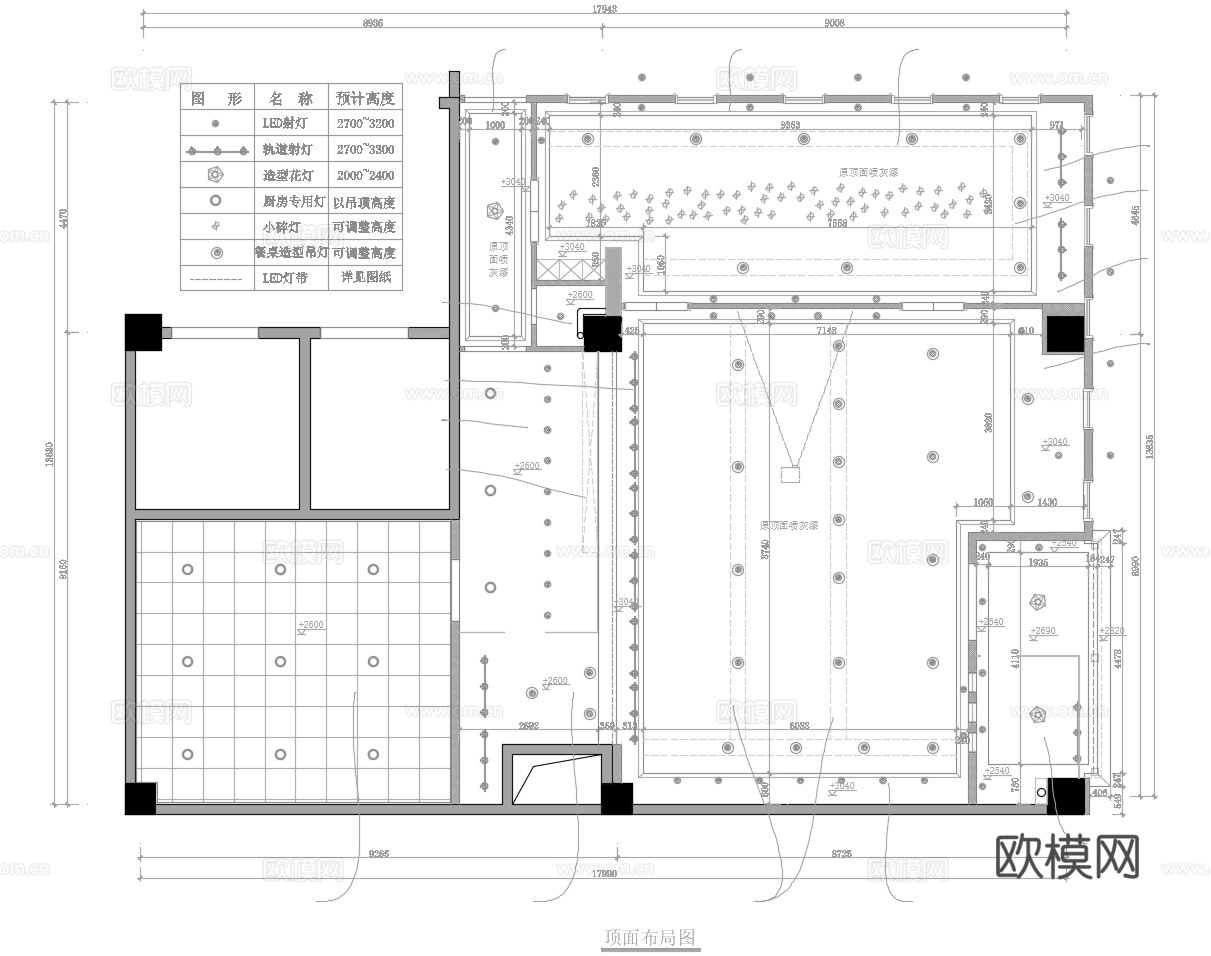 民族餐厅 最新全套施工图 效果图合集cad施工图