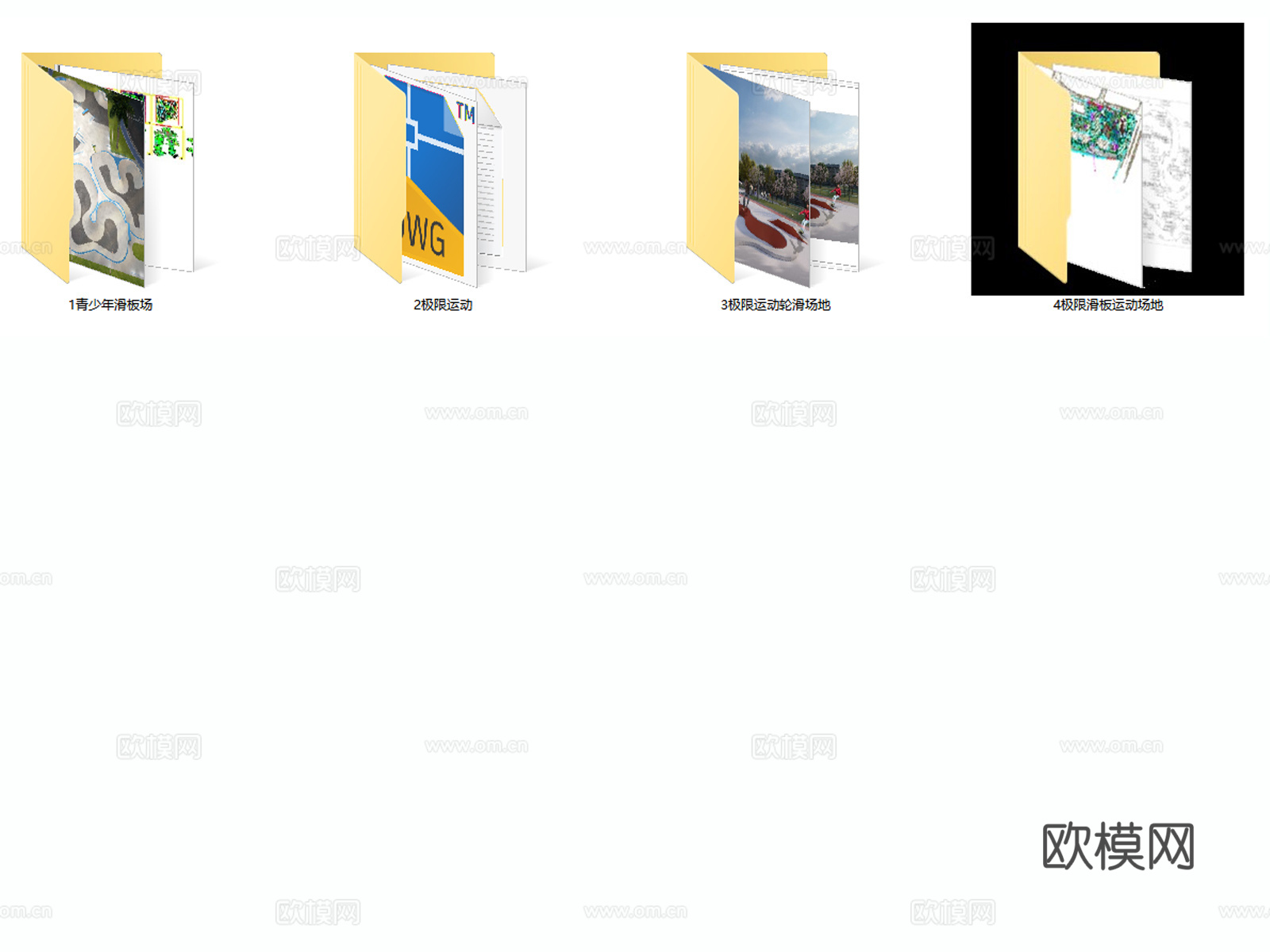 运动场地 极限运动 滑板场地 轮滑场地 轮滑公园 户外运动场cad施工图