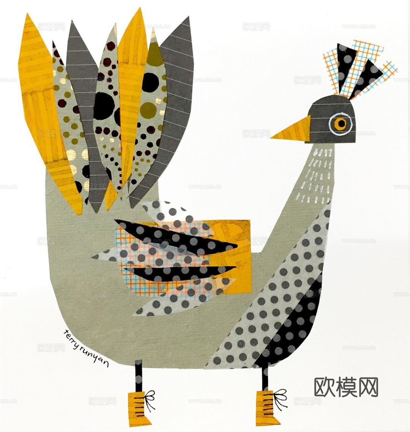 可爱动物手绘创意童趣插画猫咪动物插画治愈系插画可爱儿童插画下载