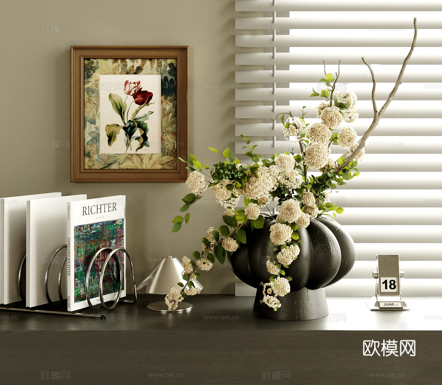 法式摆件组合3d模型下载