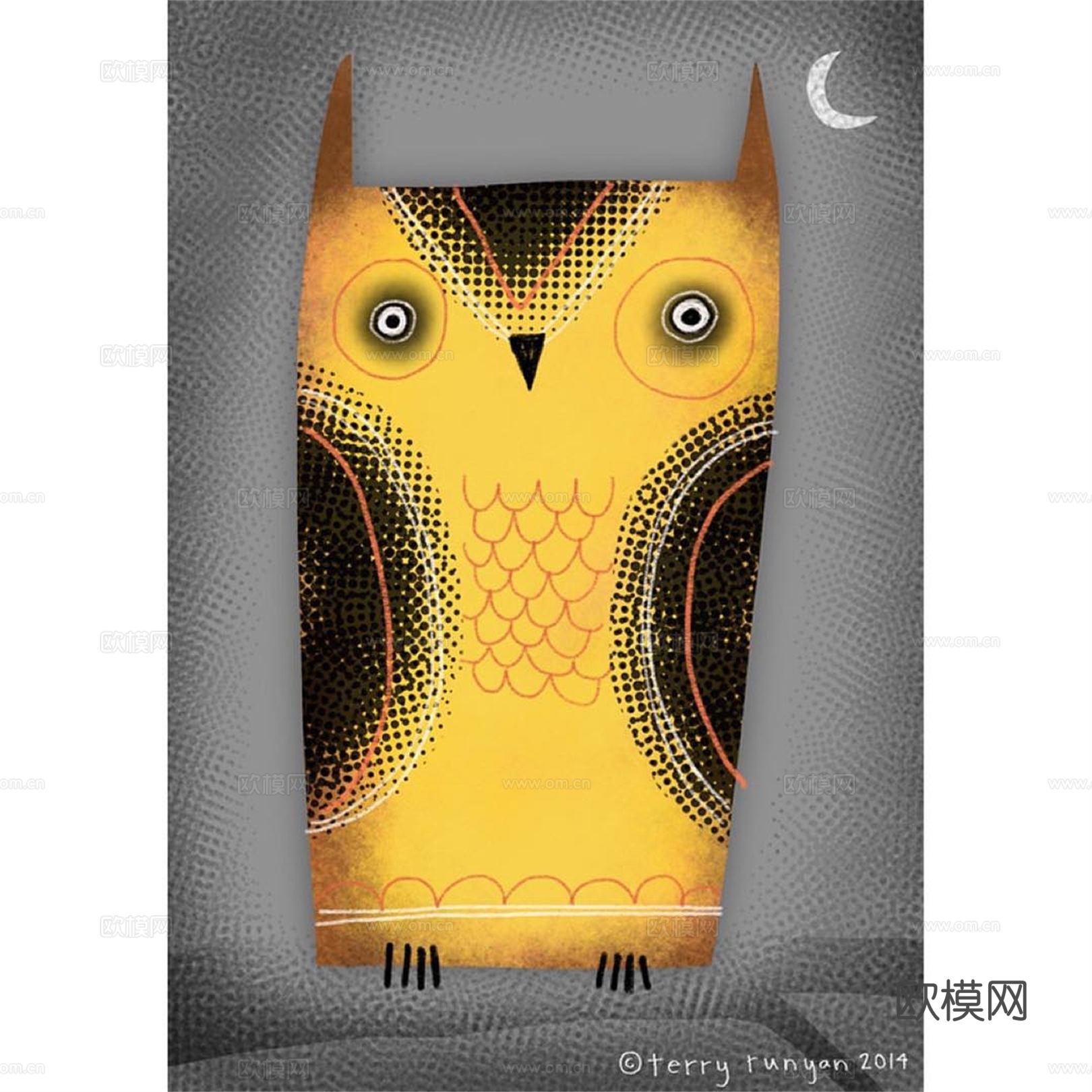 可爱动物手绘创意童趣插画猫咪动物插画治愈系插画可爱儿童插画下载