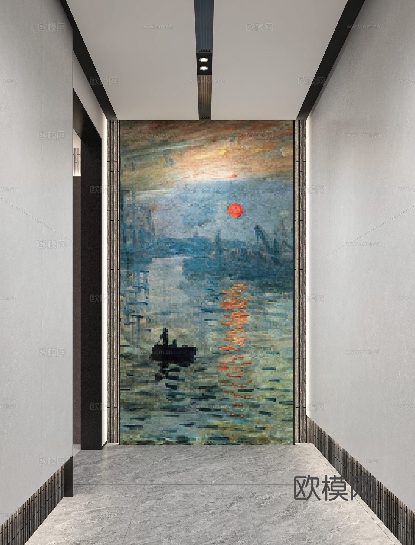 总经理办公室 最新全套施工图 效果图合集cad施工图